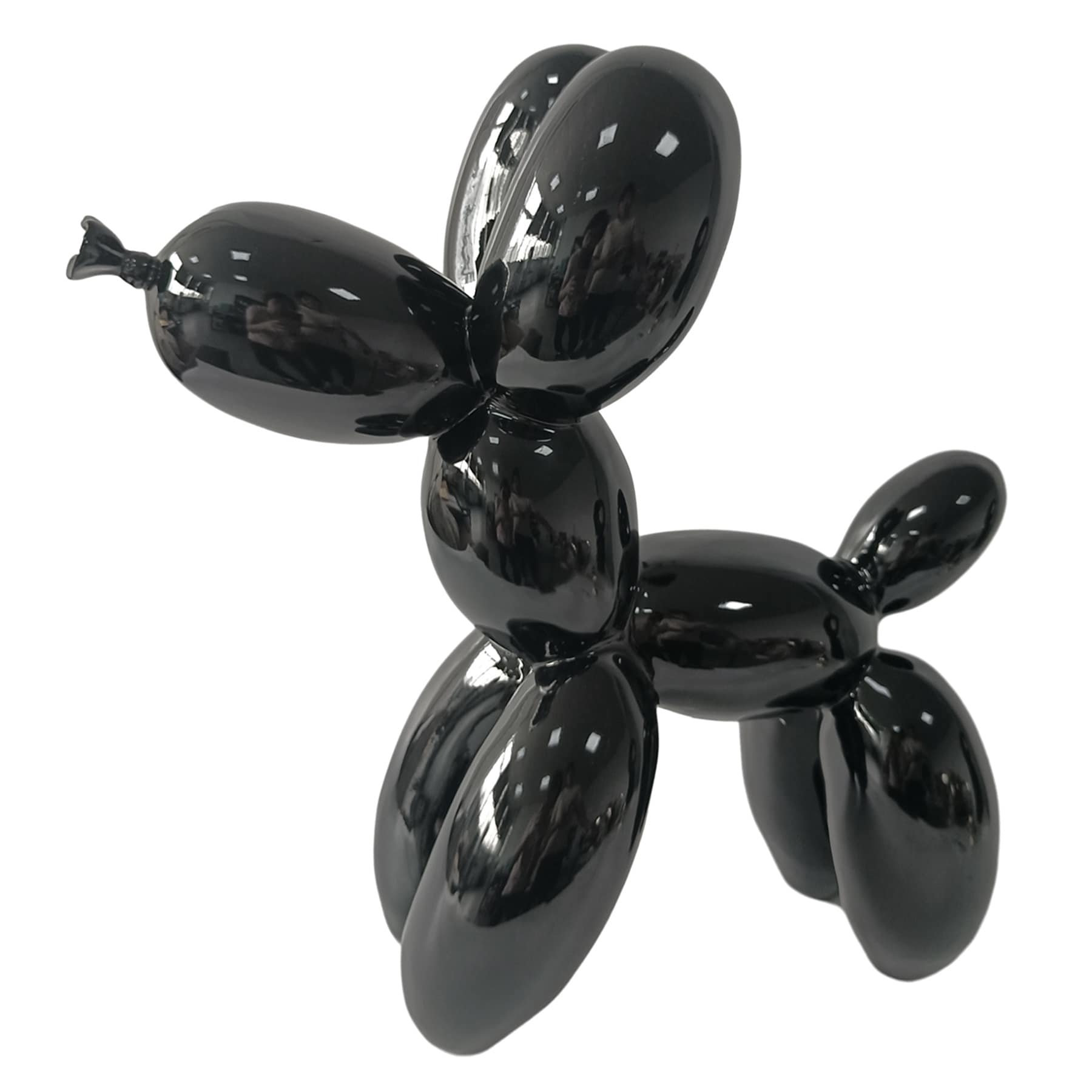 Crosby St. Black Balloon Dog Outdoor Garden Statue, 20"