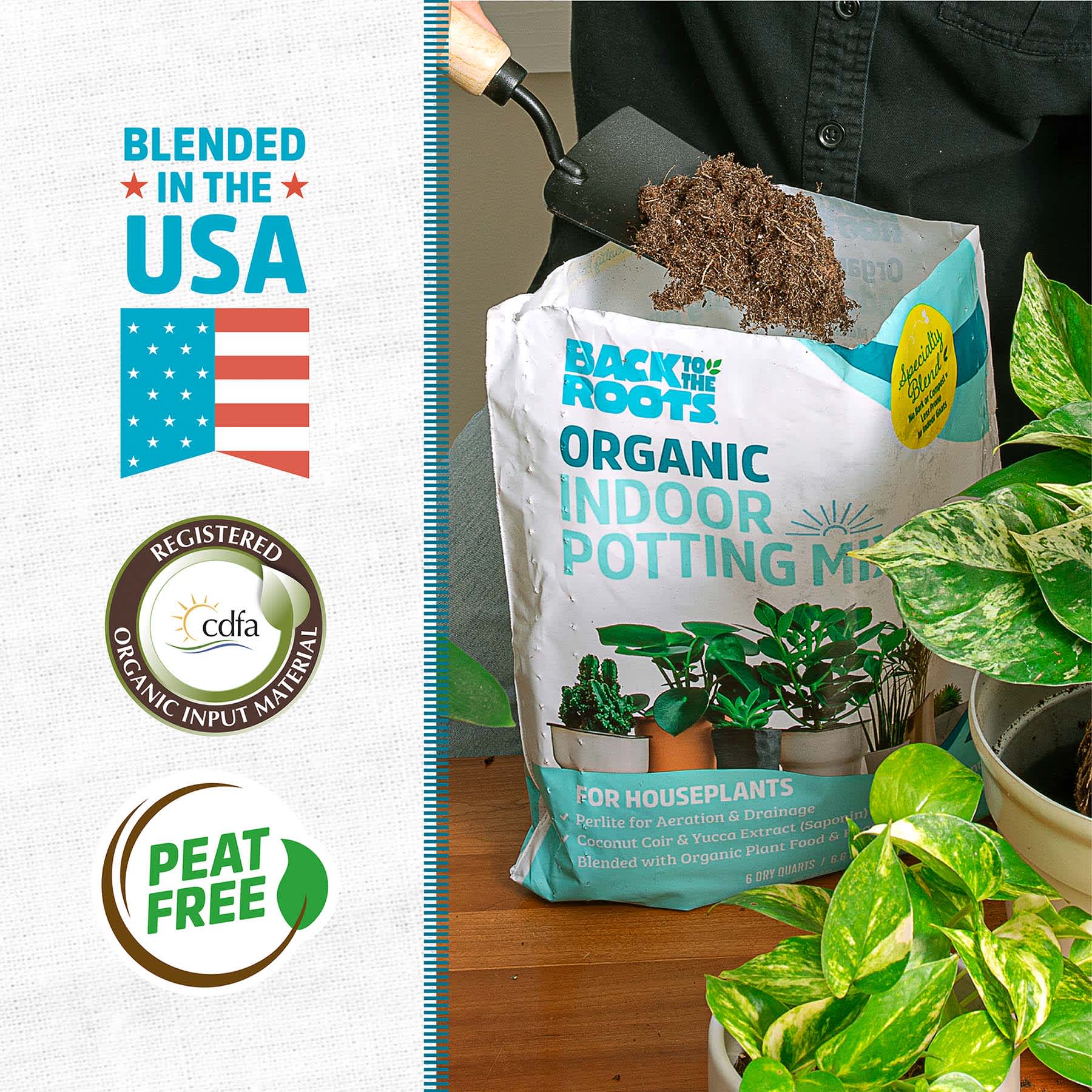 Back to Roots Organic Indoor Potting Mix, 6qt
