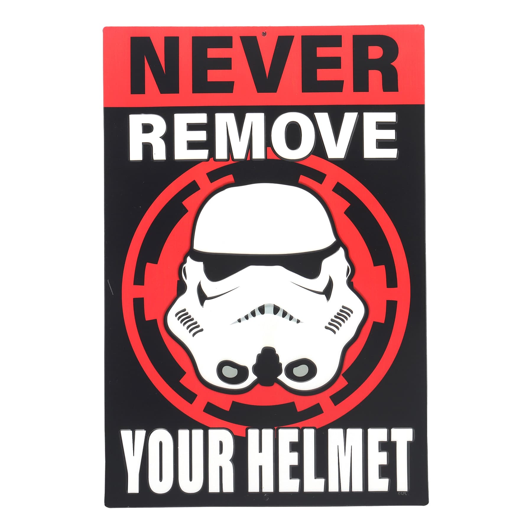 Storm Trooper Helmet Tin Sign