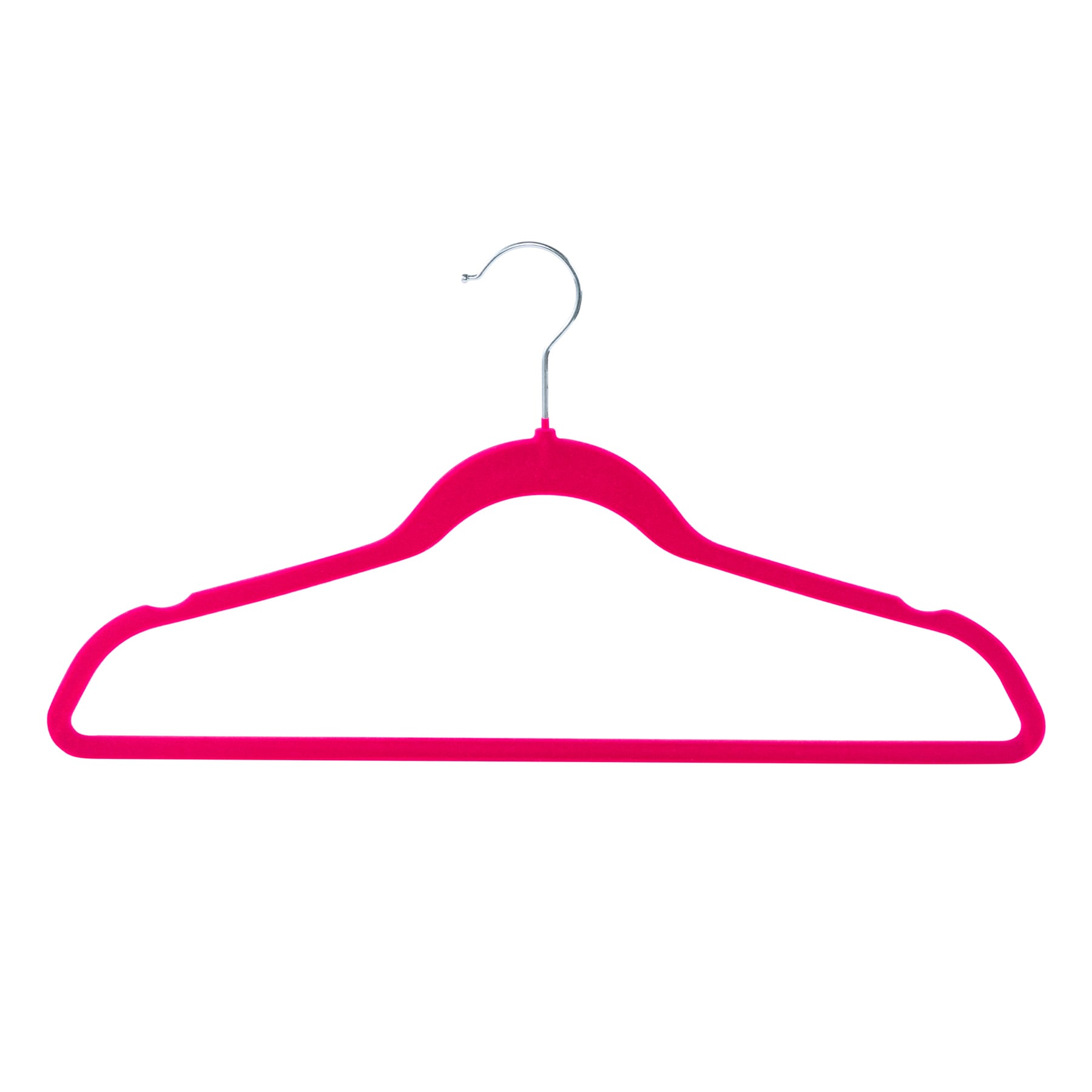 10-Pack Velvet Hanger Sets, Fuchsia