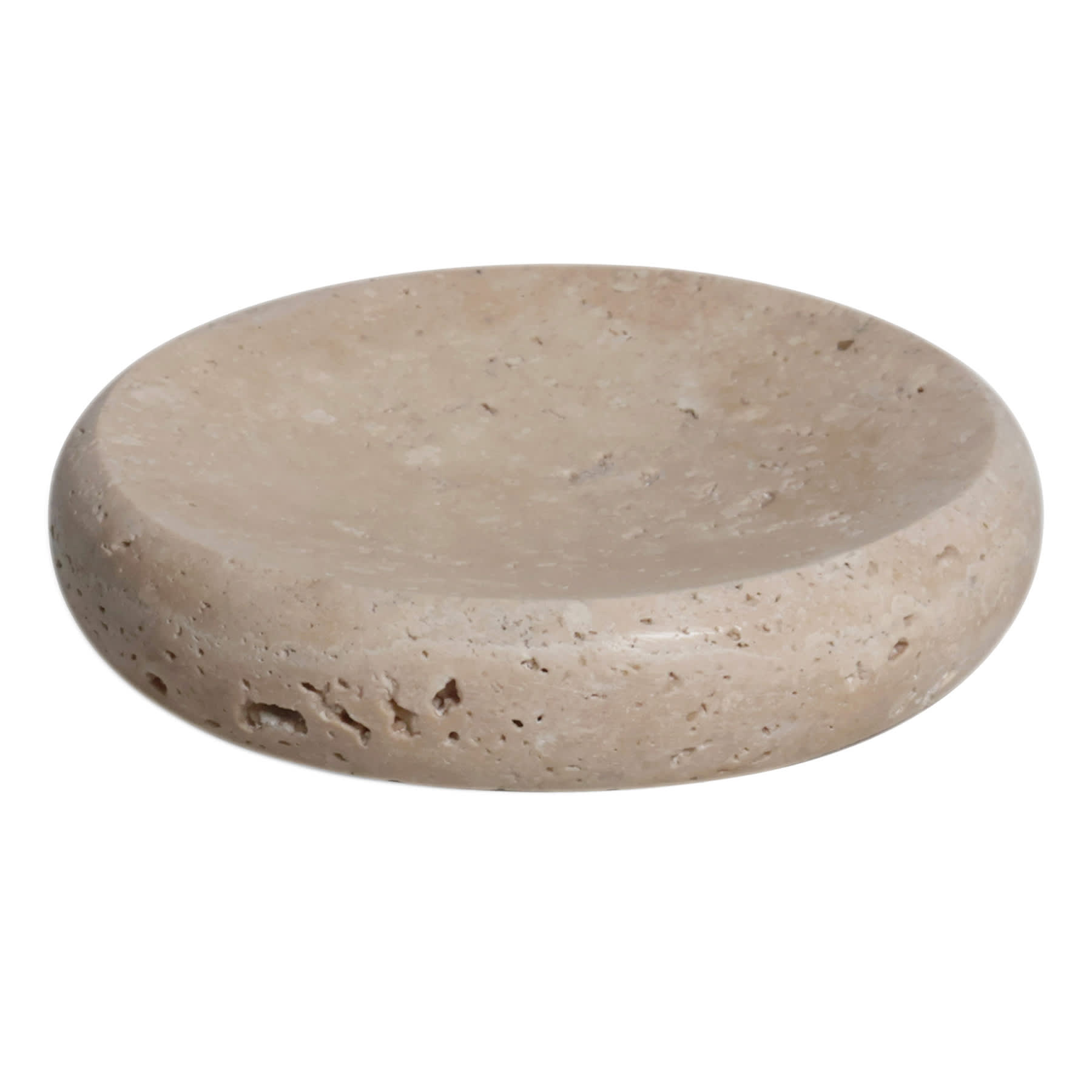 Crosby St. Travertine Trinket Tray, 4"