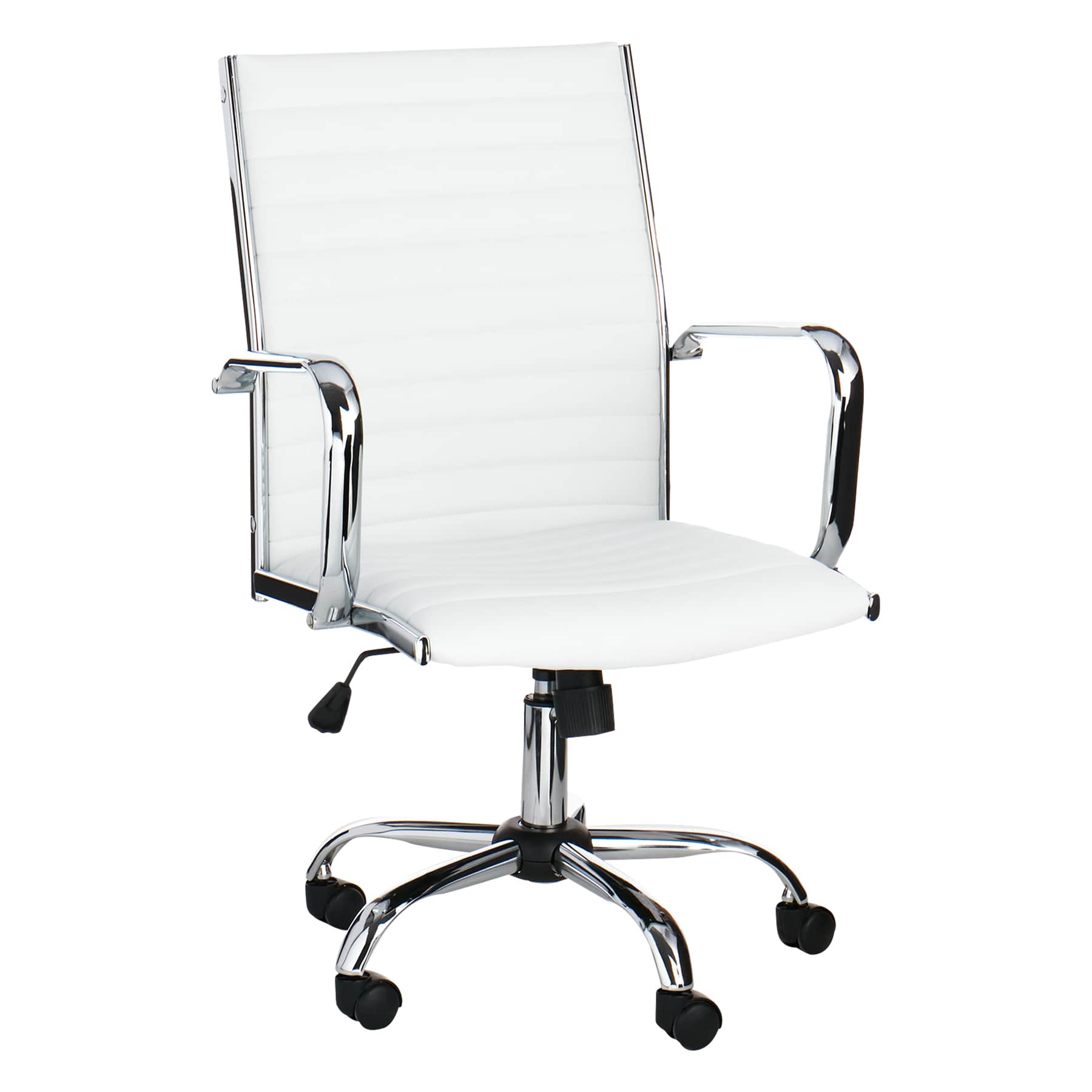 Crosby St. Maxwell Adjustable Faux Leather Office Chair, White