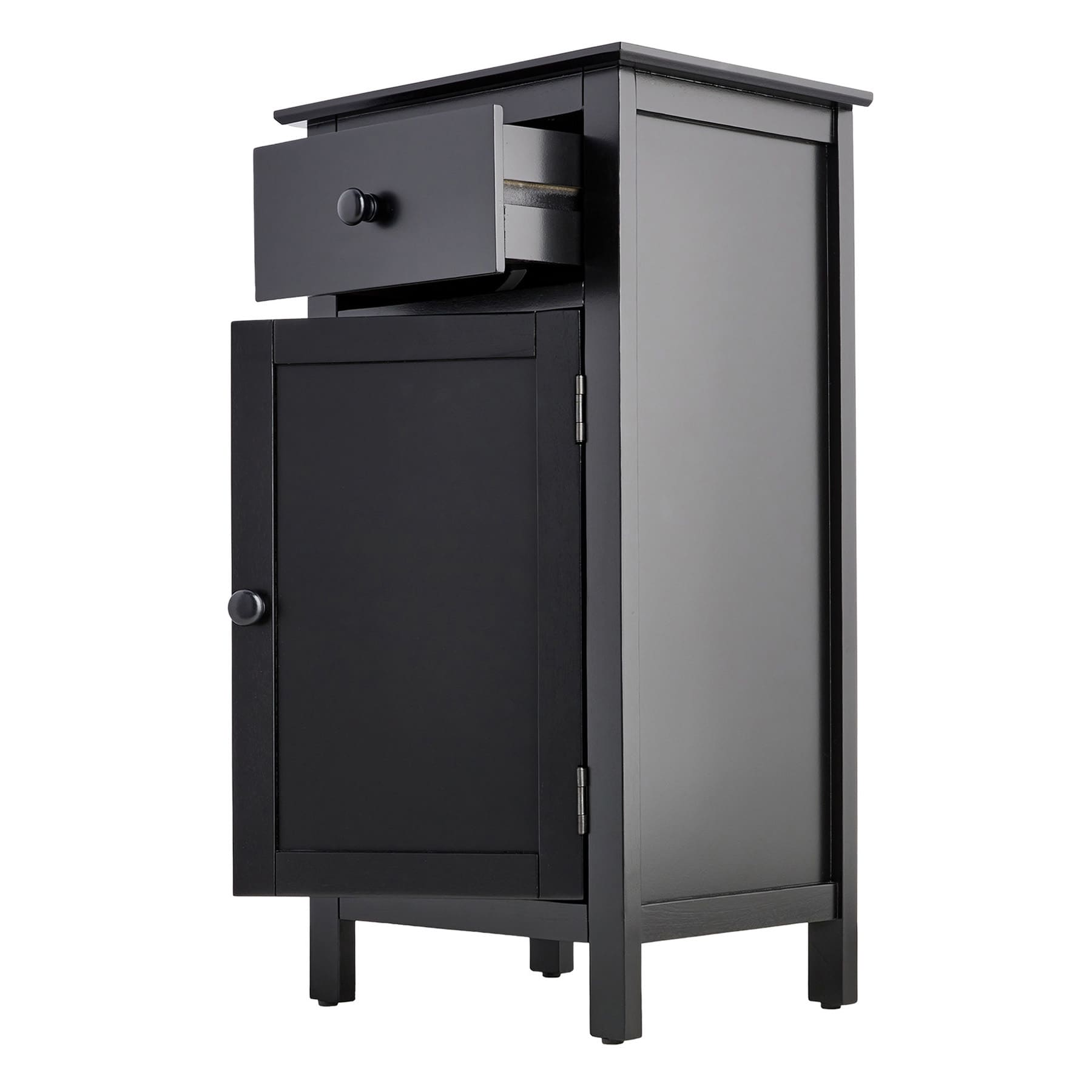 Thomas Wooden Accent Cabinet, Black
