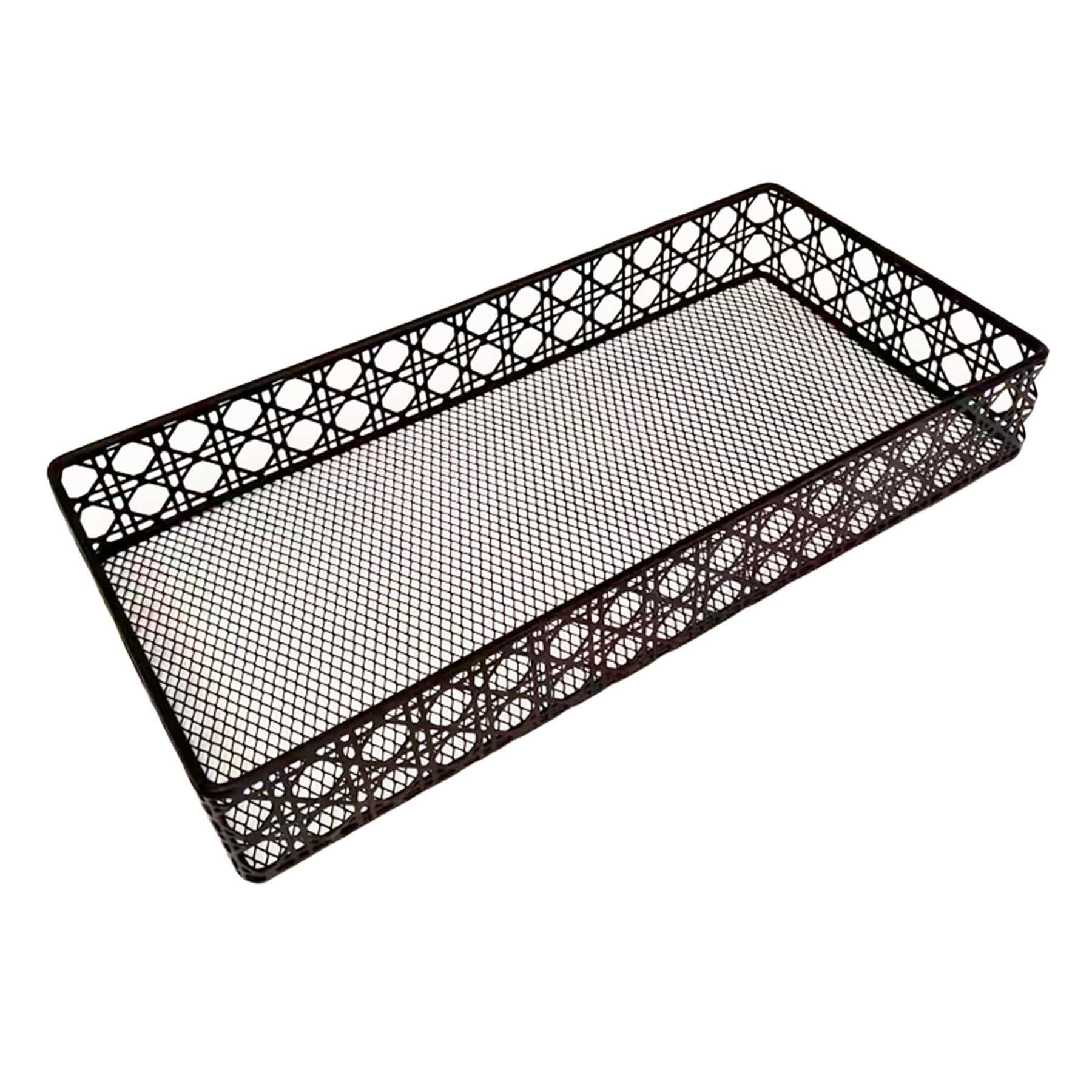 Caine Black Rectangle Vanity Tray