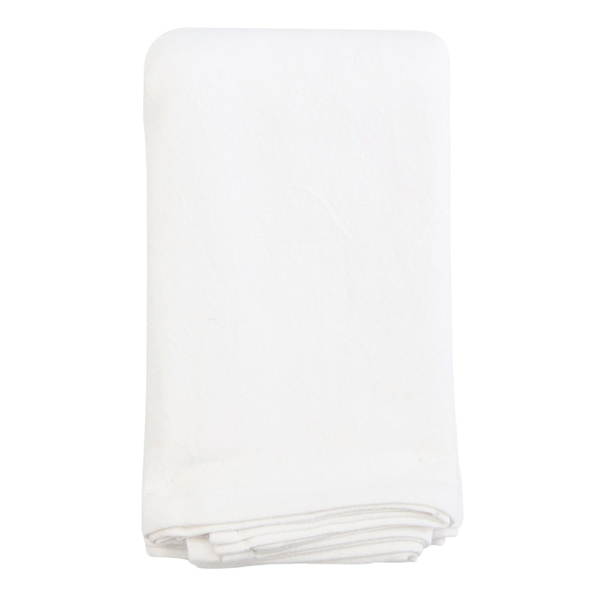 White 100% Cotton Tablecloth, 60x104