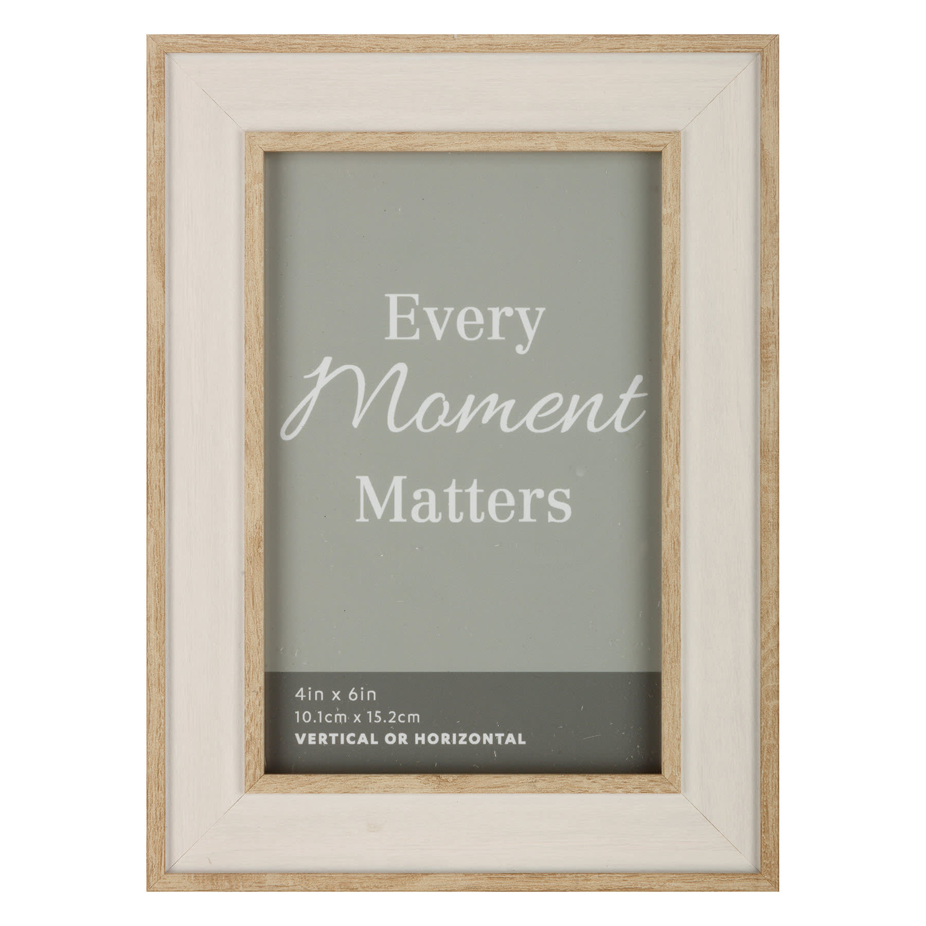 Whitewashed Tabletop Picture Frame, 4x6