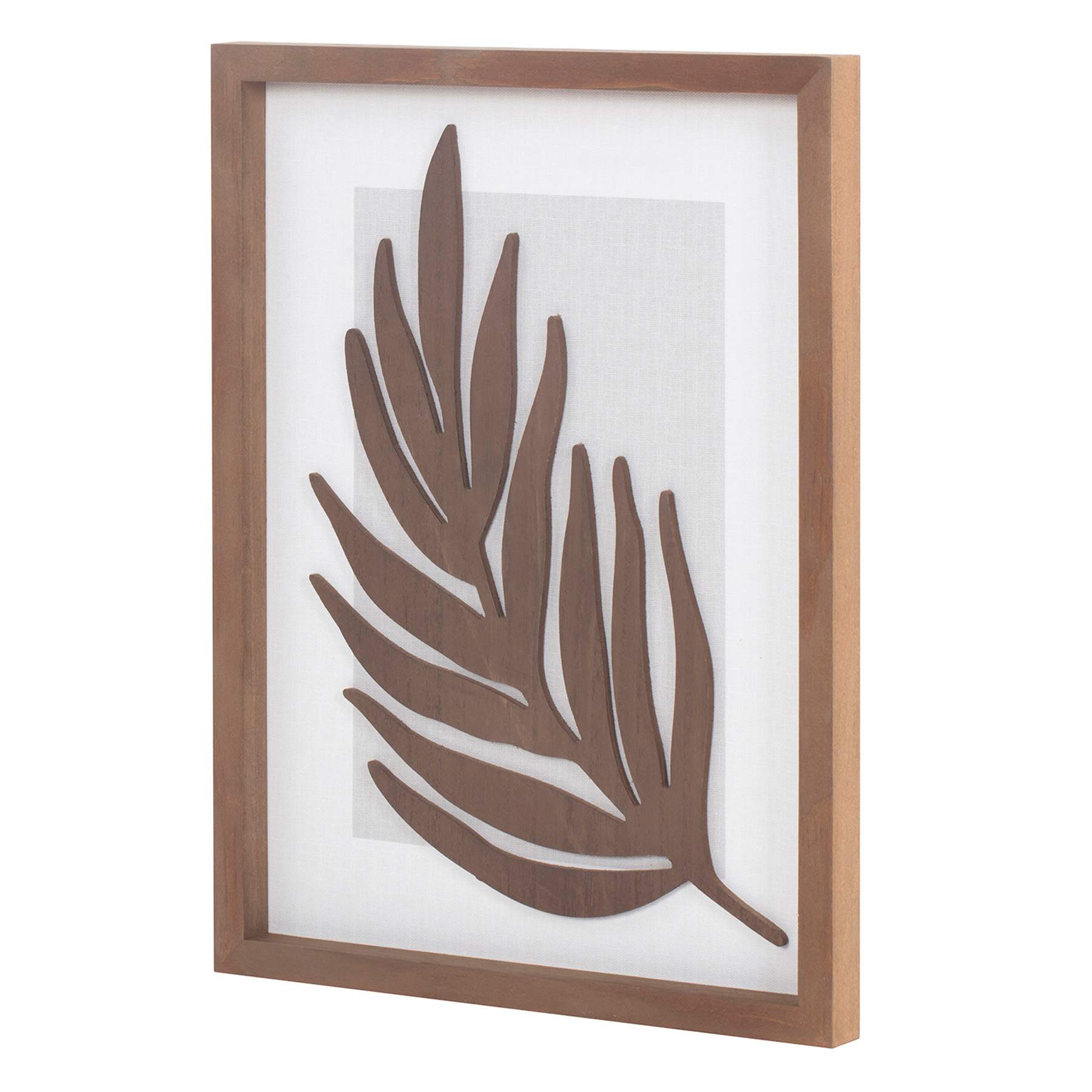 Cutout Leaves Wooden Wall Art, 12x16