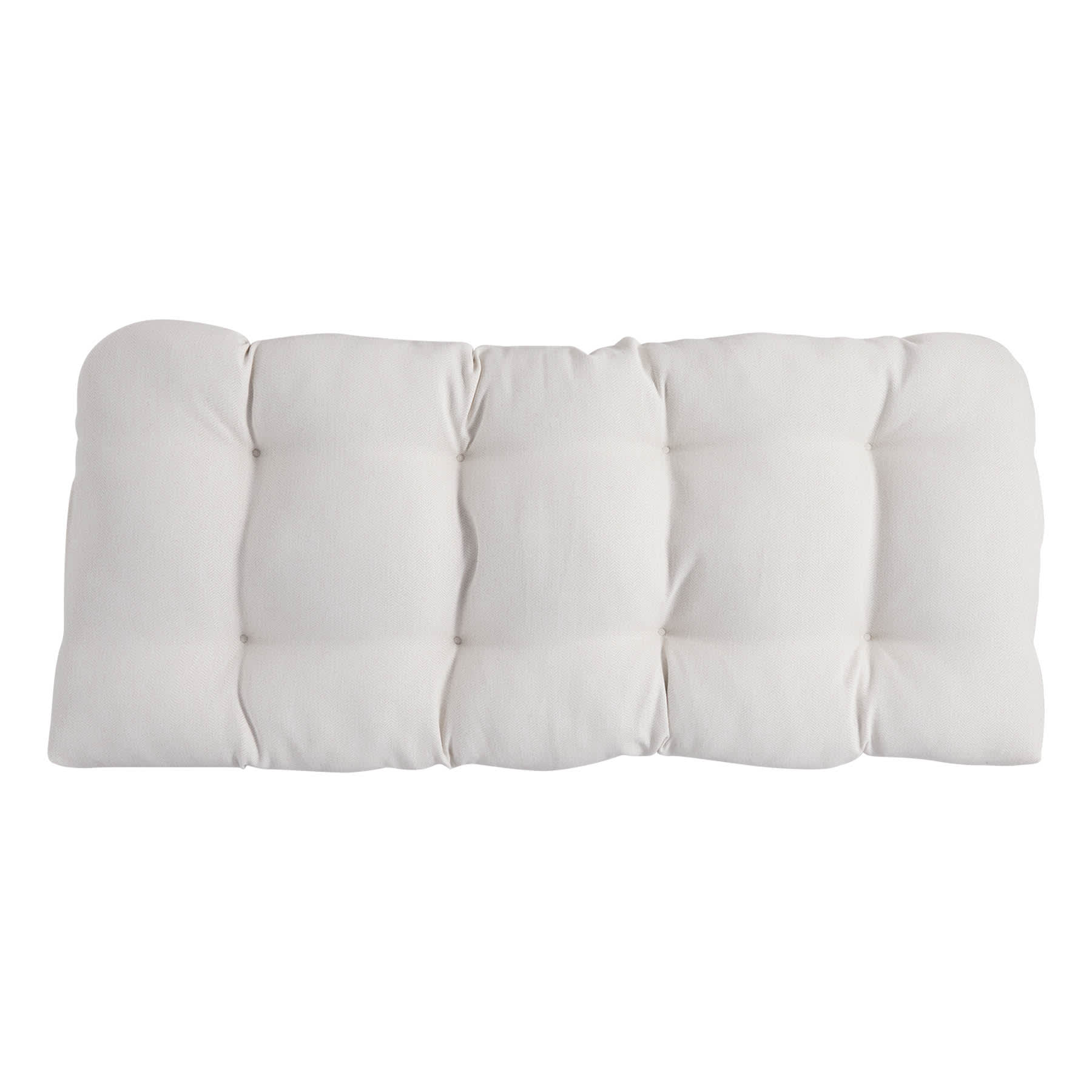 Tristan Heather White Premium Outdoor Wicker Settee Cushion