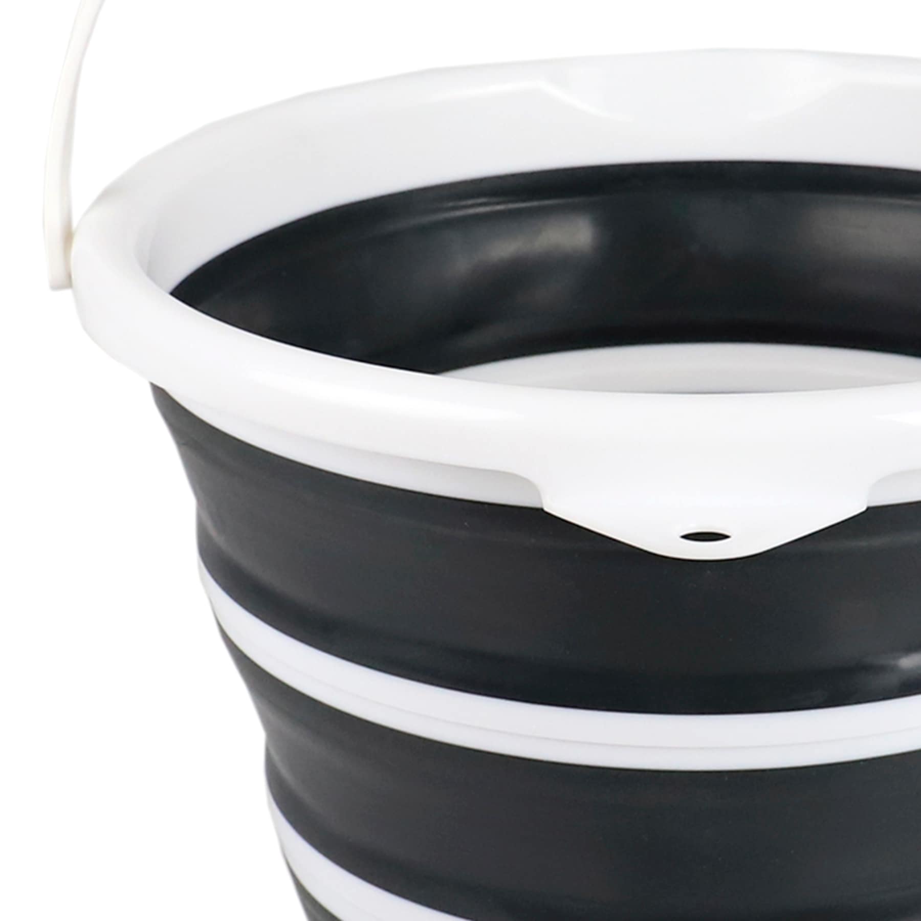 Collapsible Grey Bucket, 10l