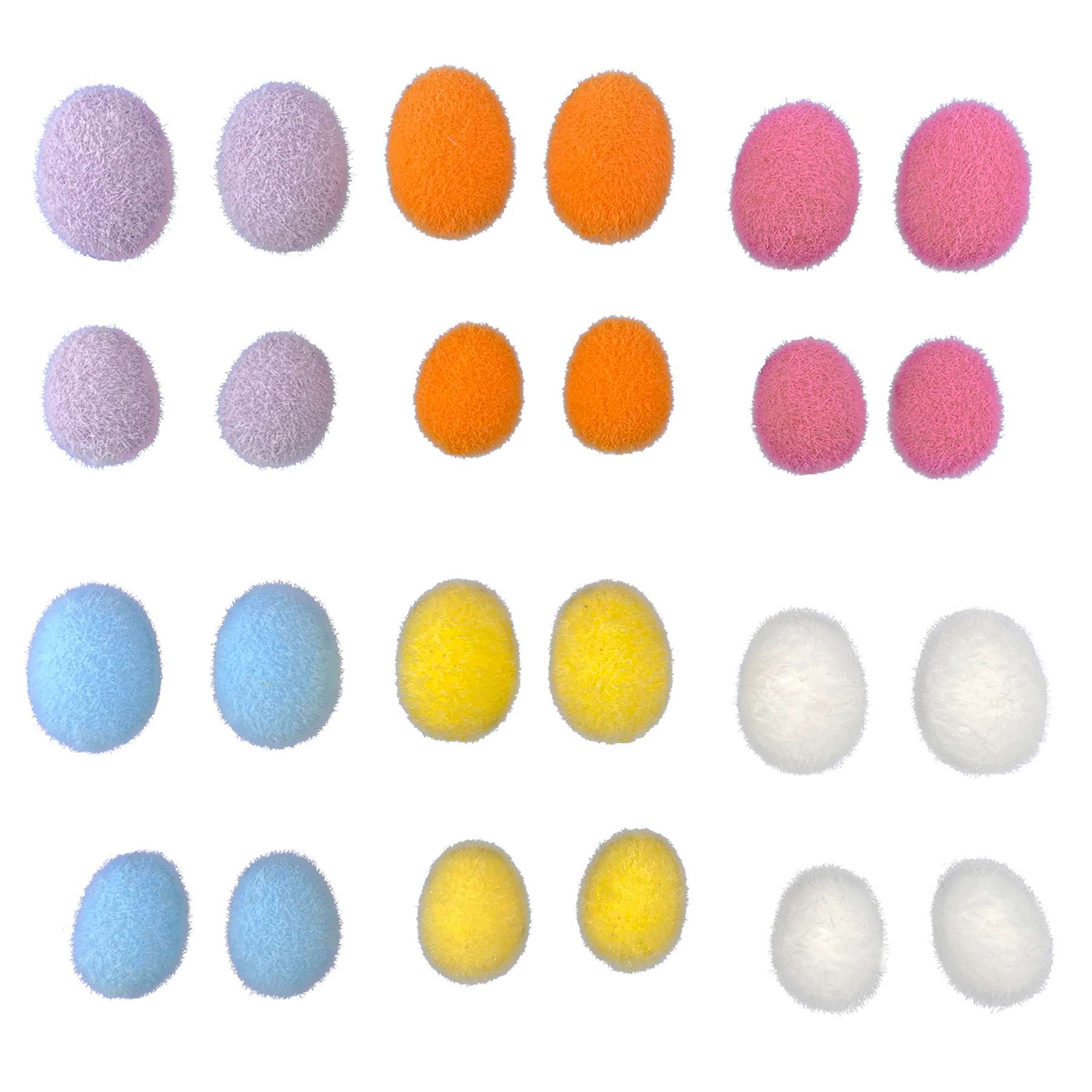Bunny Brights 24-Count Bright Flocked Eggs