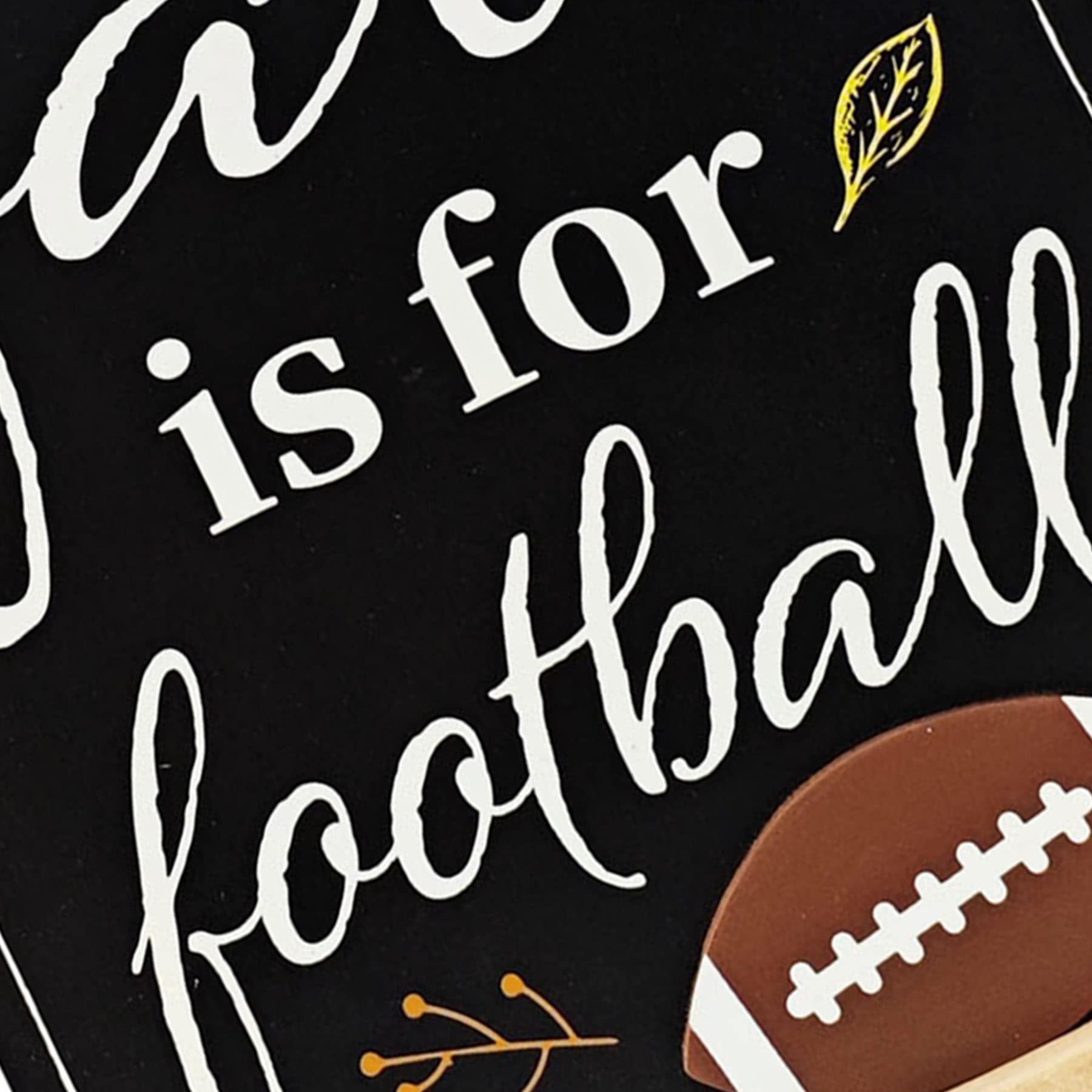 Homespun Harvest Football Tabletop Decor, 11"