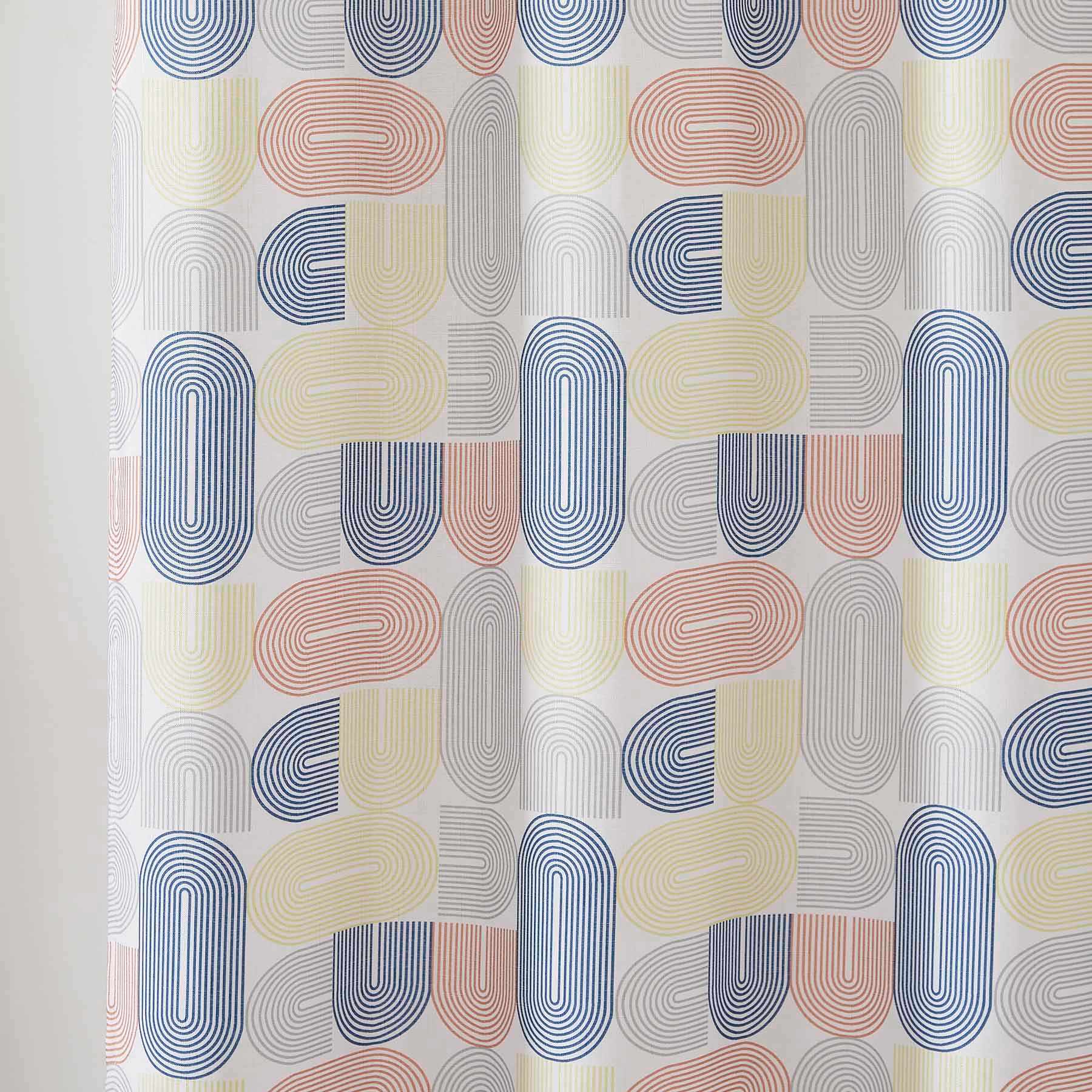 13-Piece Modern Arches Shower Curtain Set, 72"