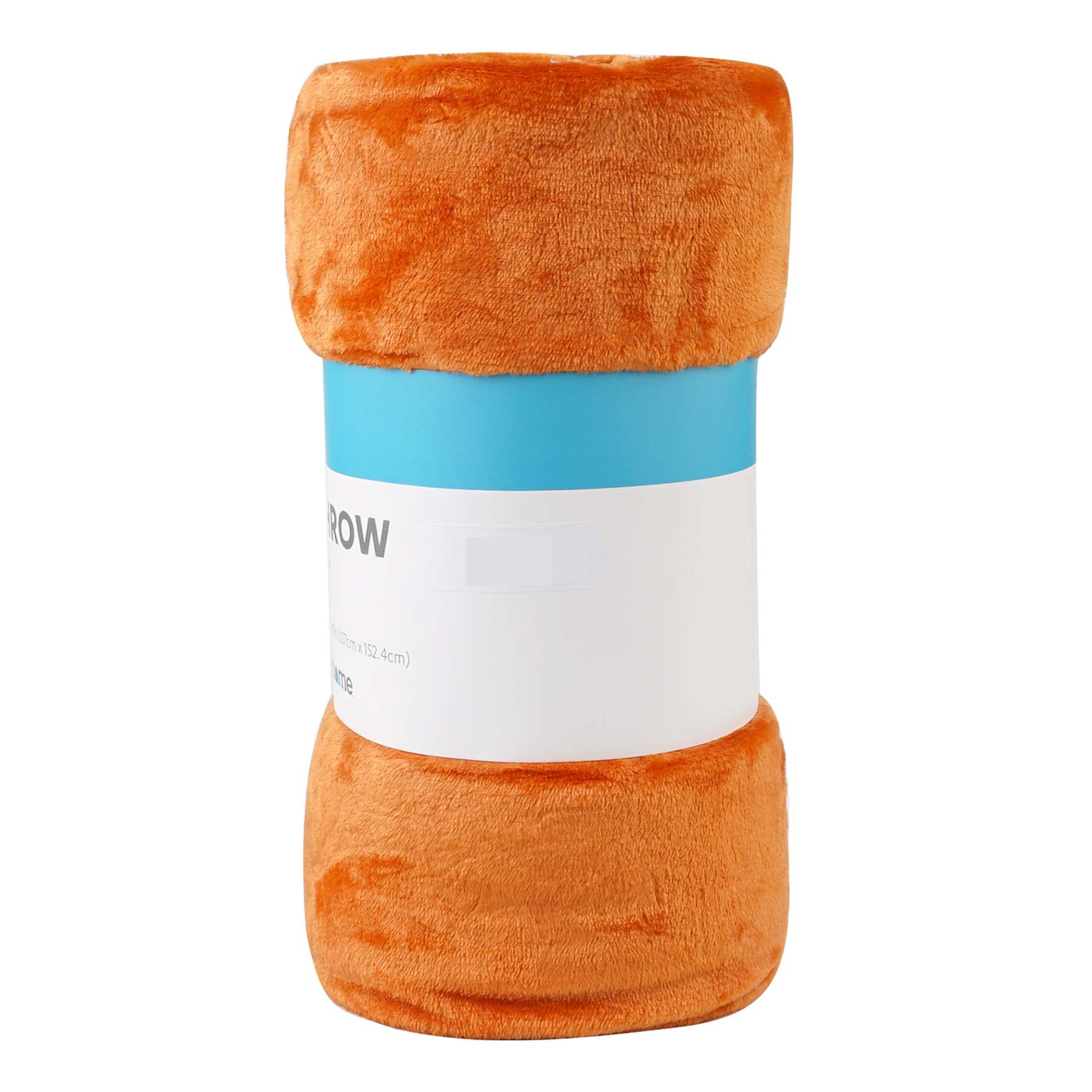 Dark Orange Microfiber Plush Throw Blanket, 50x60