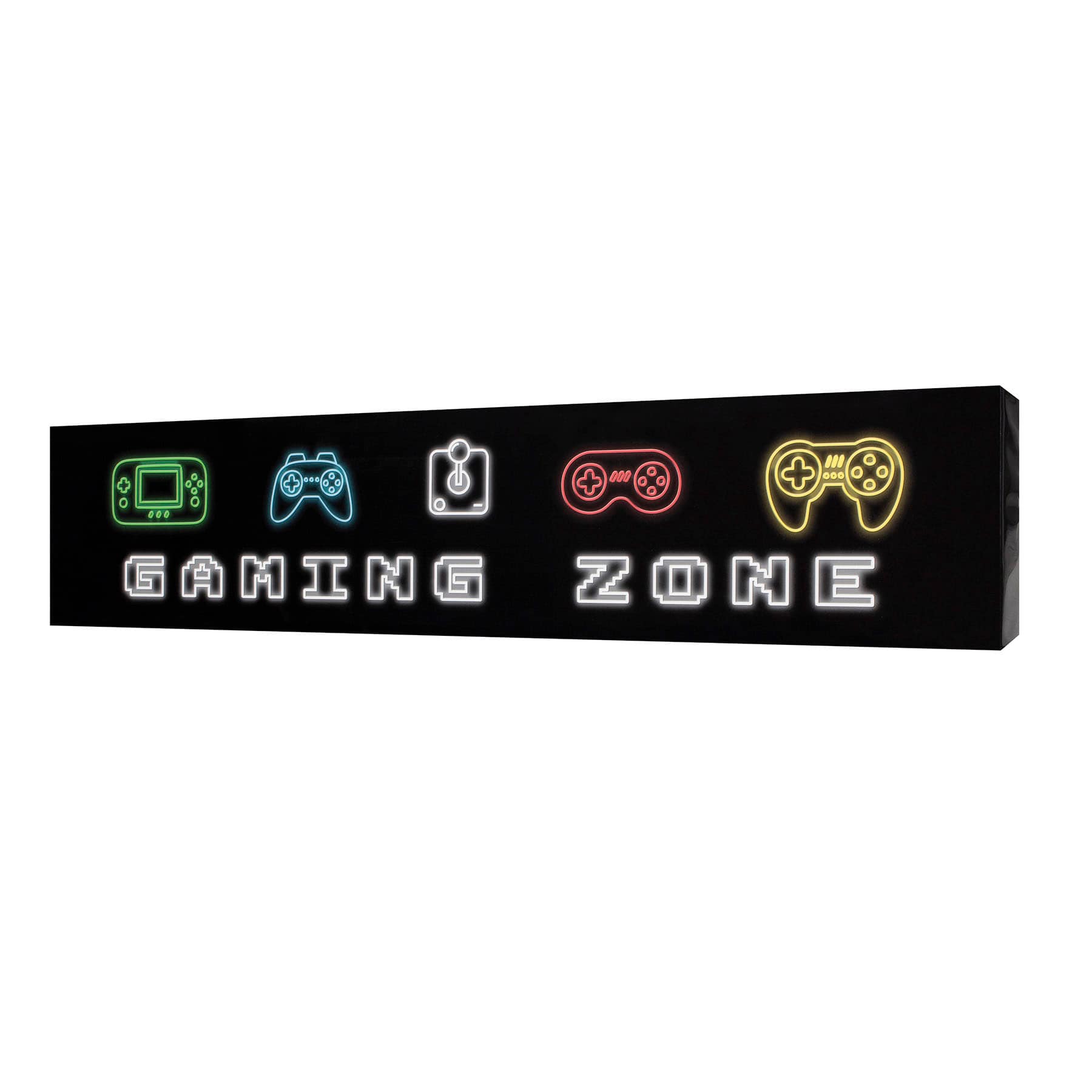 Gaming Zone High Gloss Canvas Wall Decor, 36x8