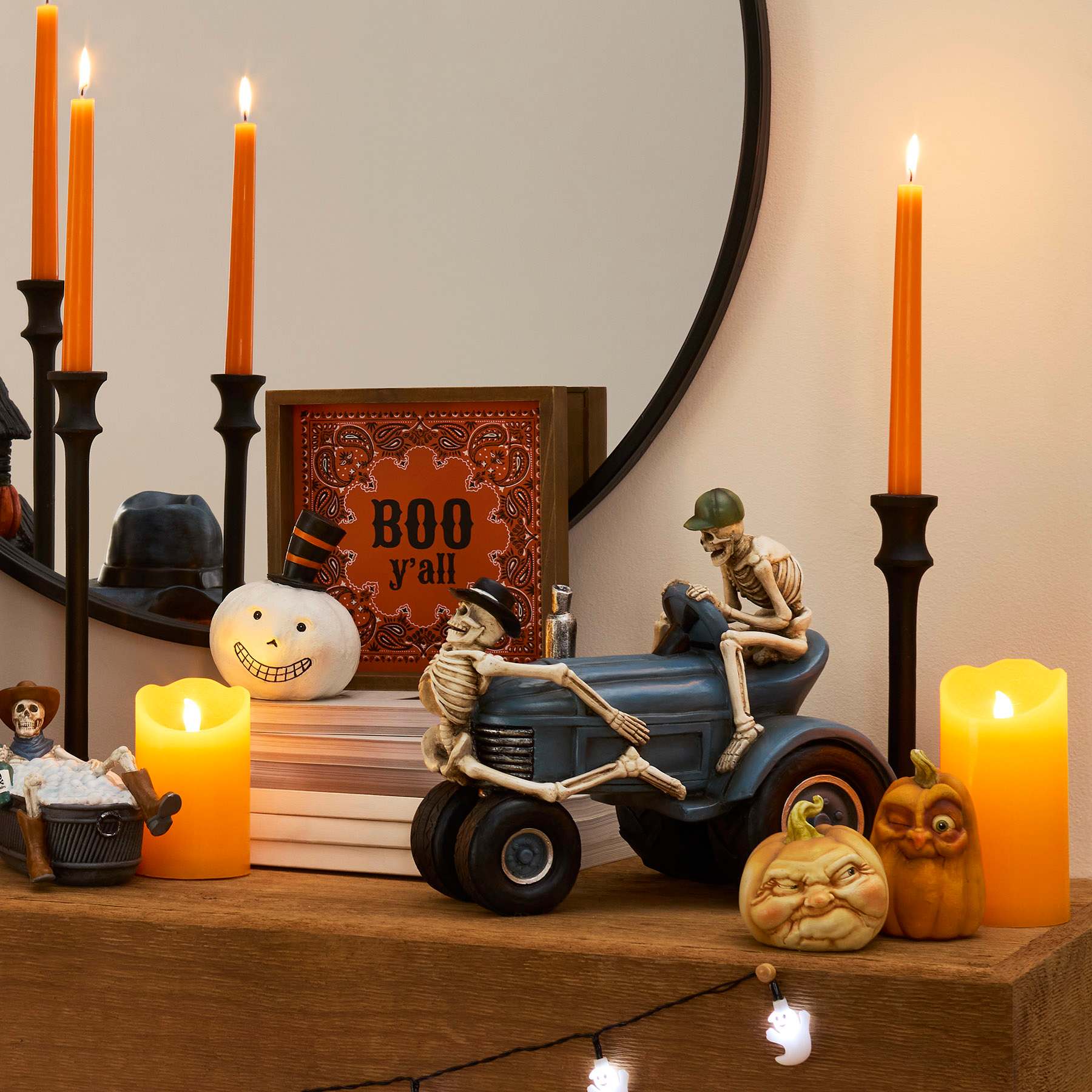 Grim Gardens Orange Emoji Pumpkin, 3.3"