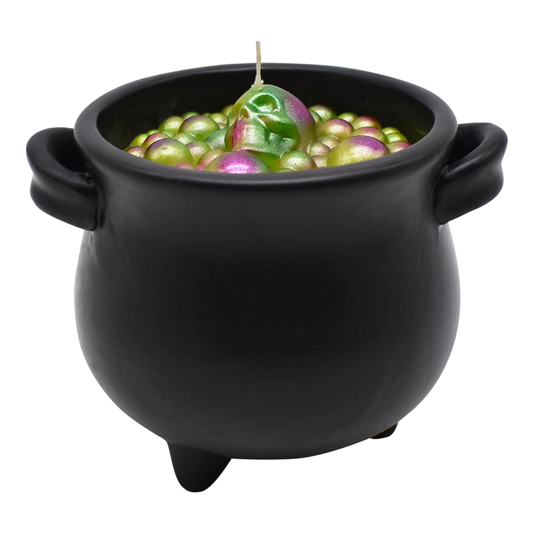 Spellbound Electric Skeleton Cauldron Scented Halloween Candle, 7oz