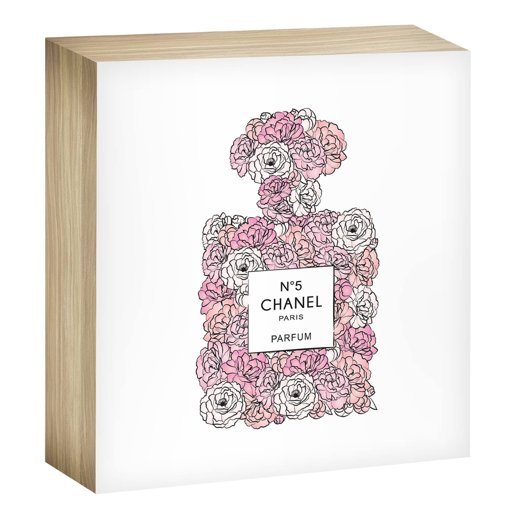 8X8 Flower Spray Tabletop Art