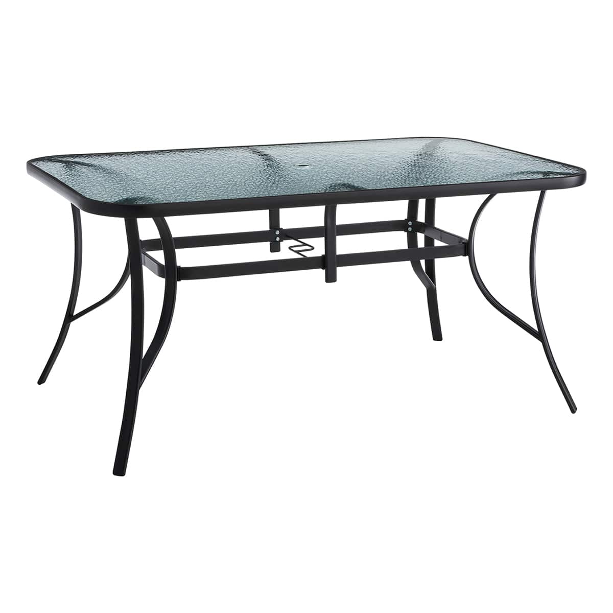 Woodhill Rectangle Patio Dining Table, Black