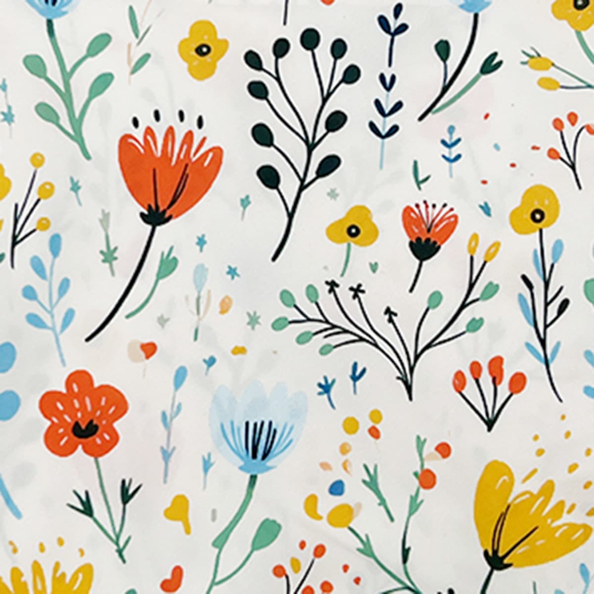 22 X 11 Floral Printed Bandana