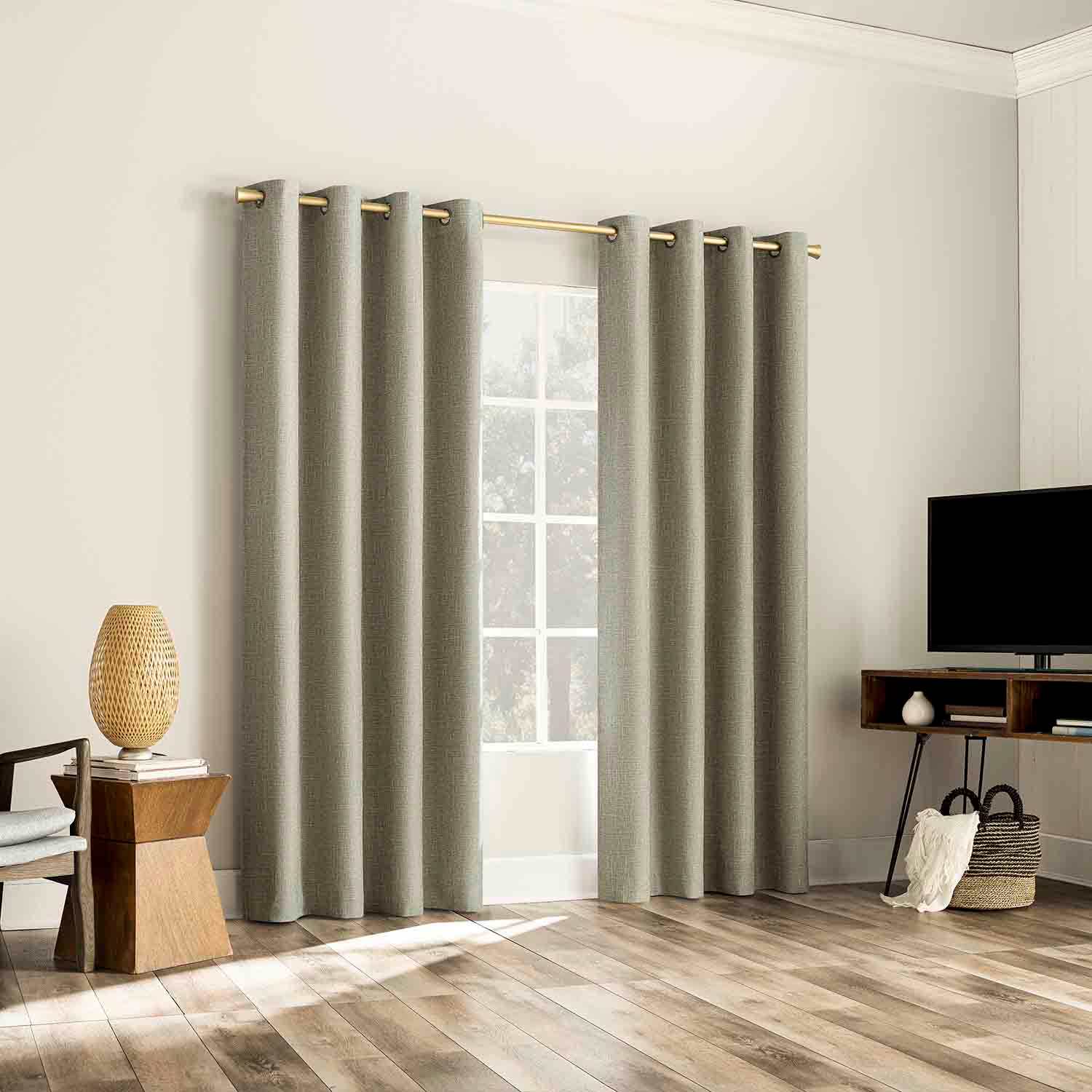 Pacey Moss Green Blackout Curtain Panel, 84"