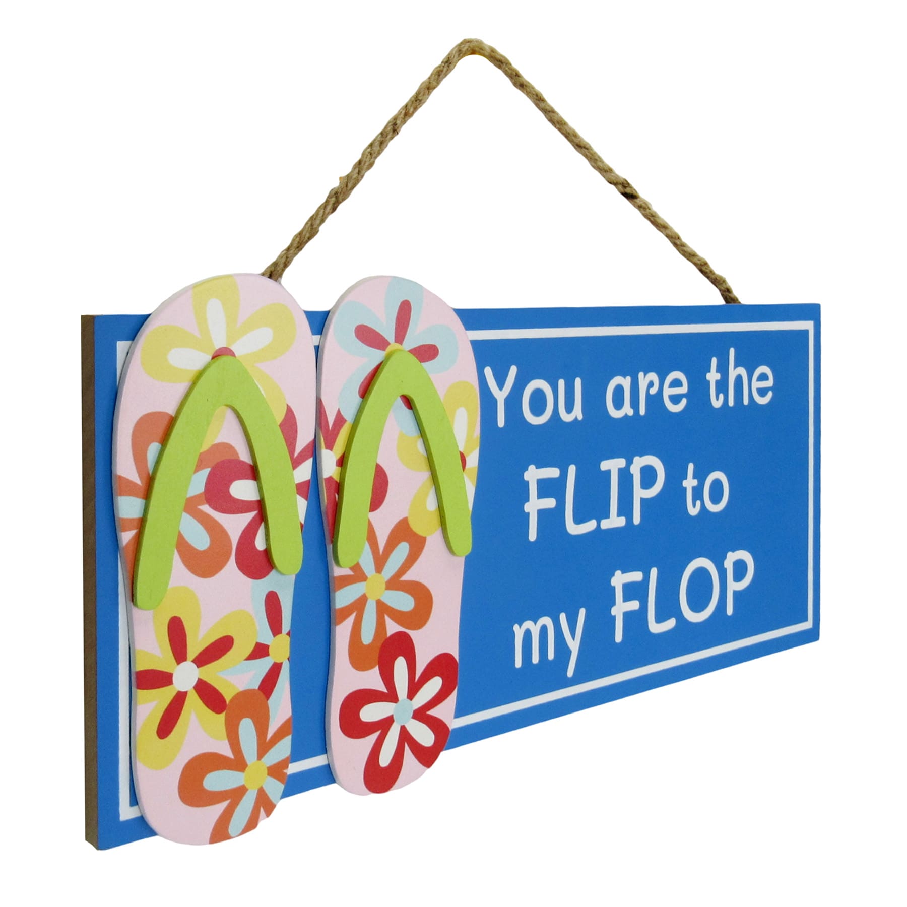You are the Flip to my Flop Outdoor Wall Decor, 14"