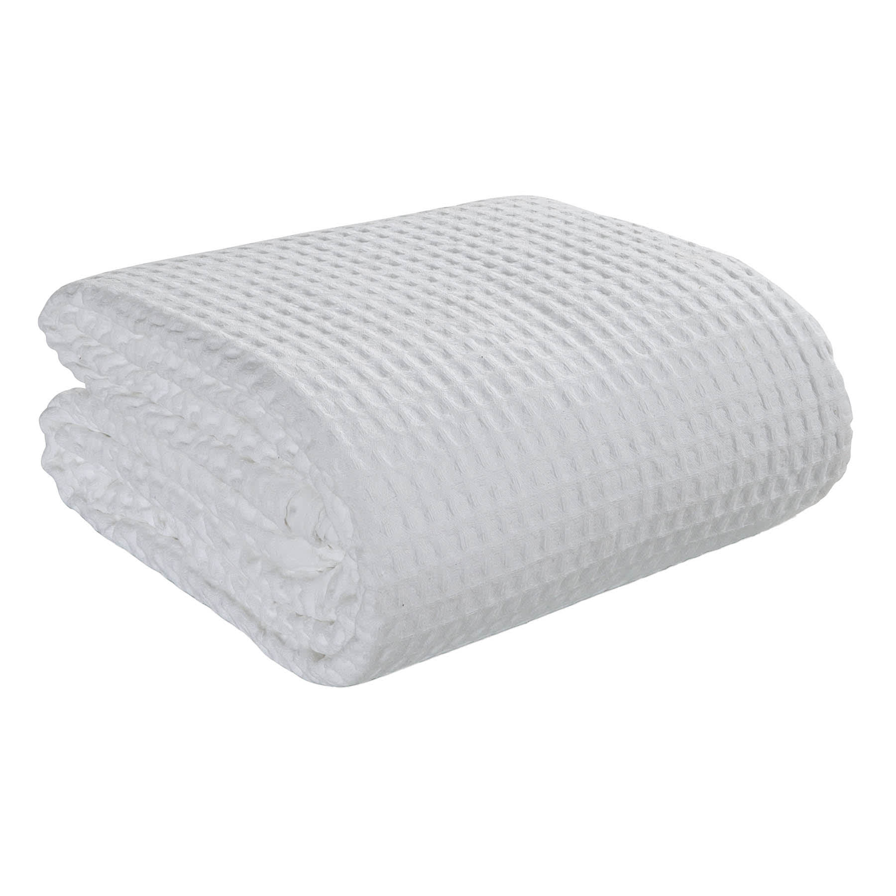 Crosby St. 3-Piece White Washed Cotton Waffle Comforter Set, King