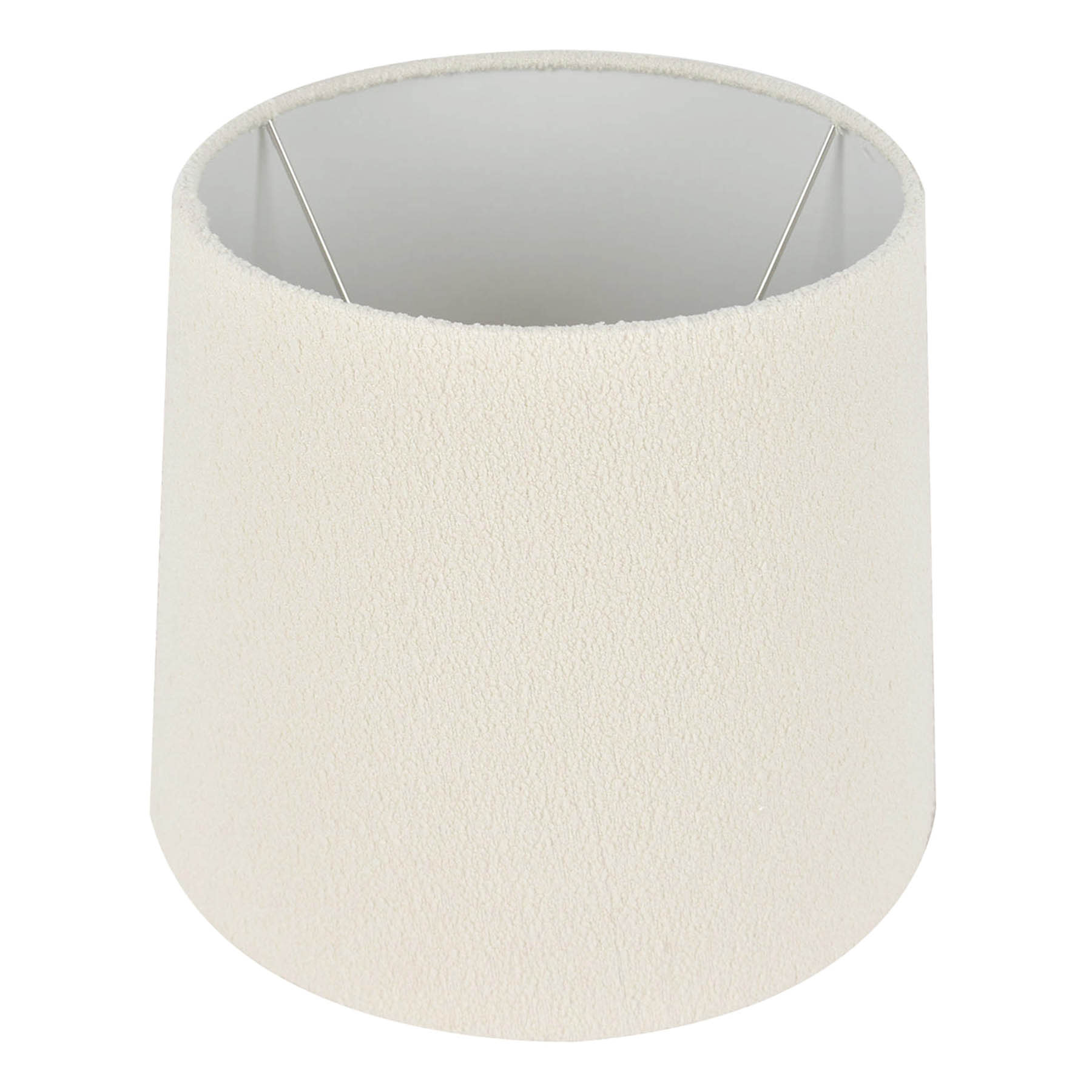 Crosby St. White Boucle Small Table Lamp Shade, 9x11x9
