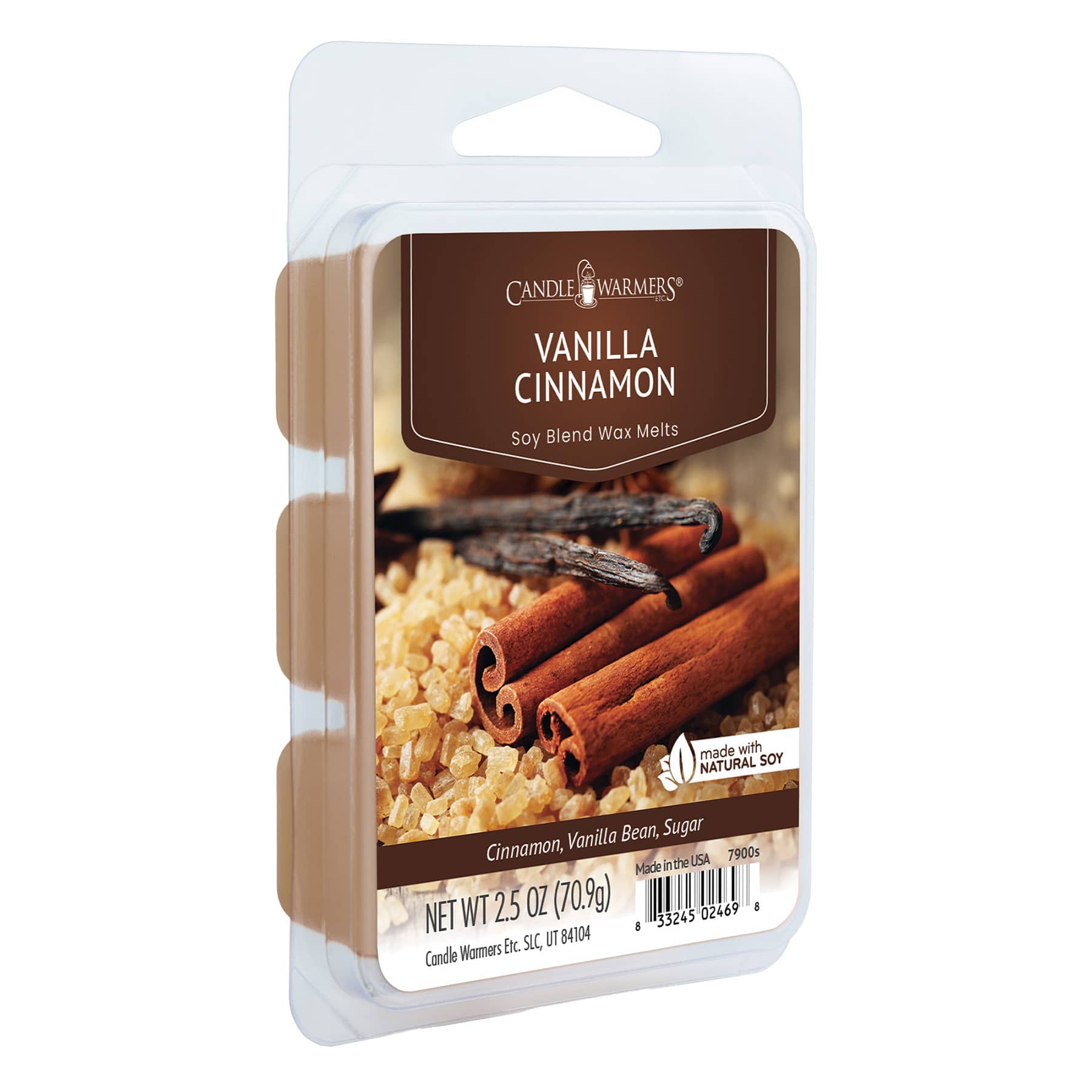 Vanilla Cinnamon Scented Wax Melts, 2.5oz
