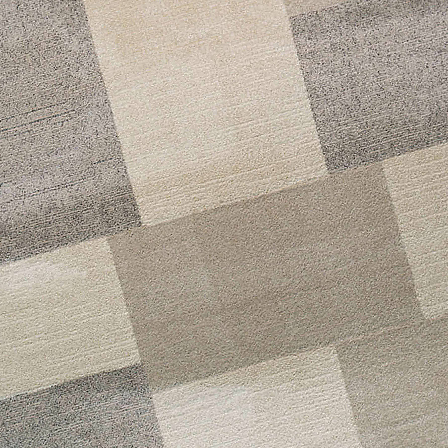 (A444) Siroc Neutral Blocks Area Rug, 5x7