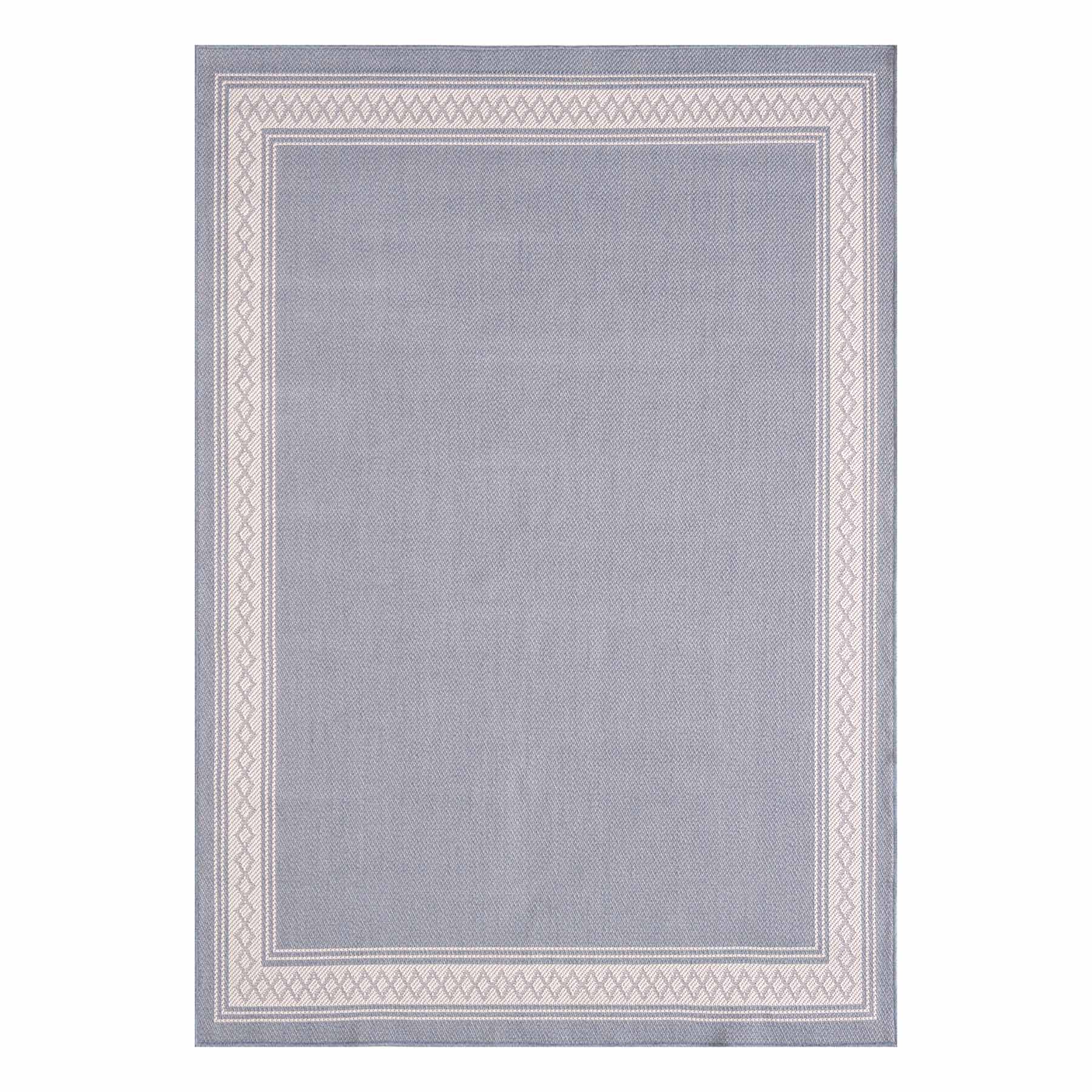 Fifer Blue Border Area Rug, 5x7