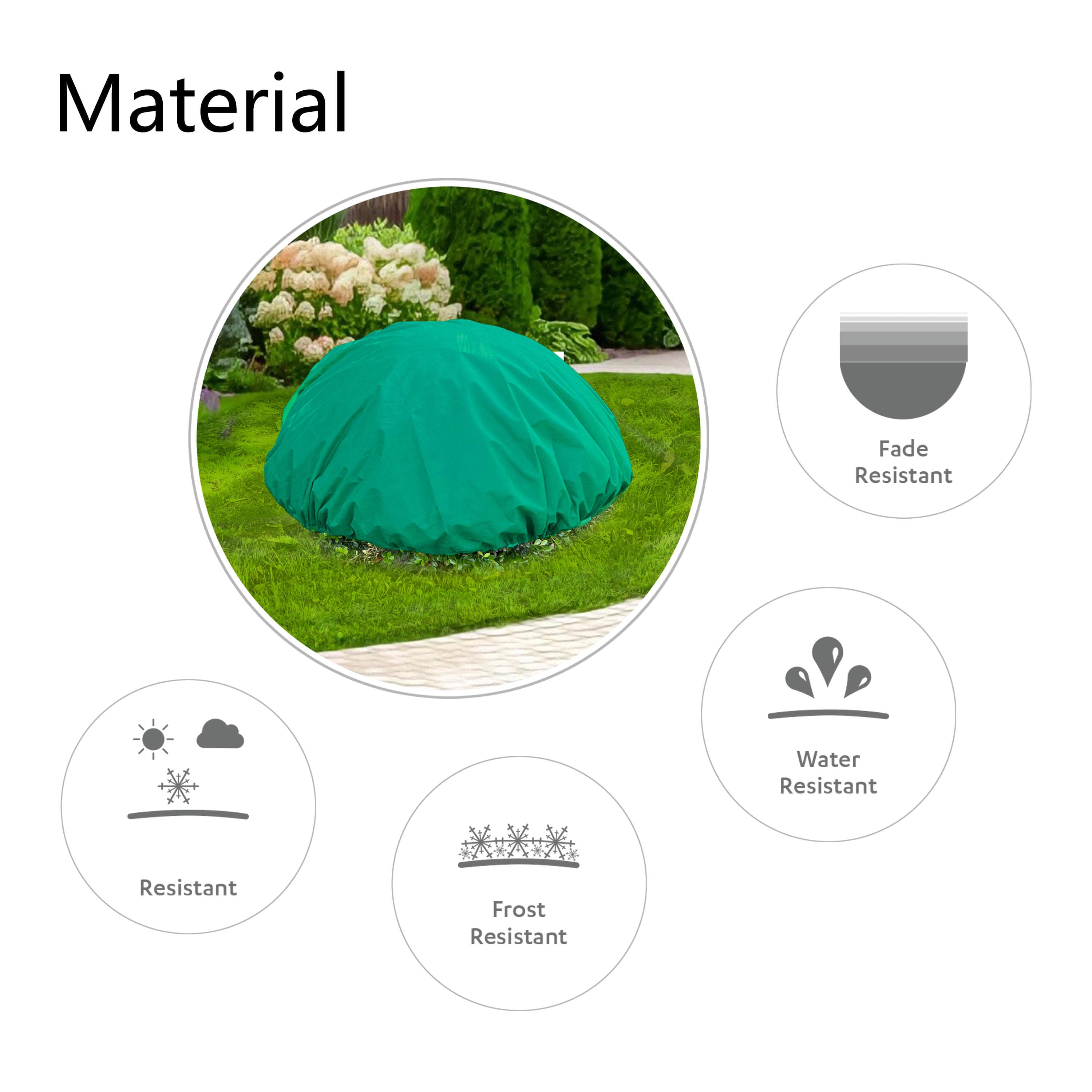 Frost Protection Round Plant Cover, 6'
