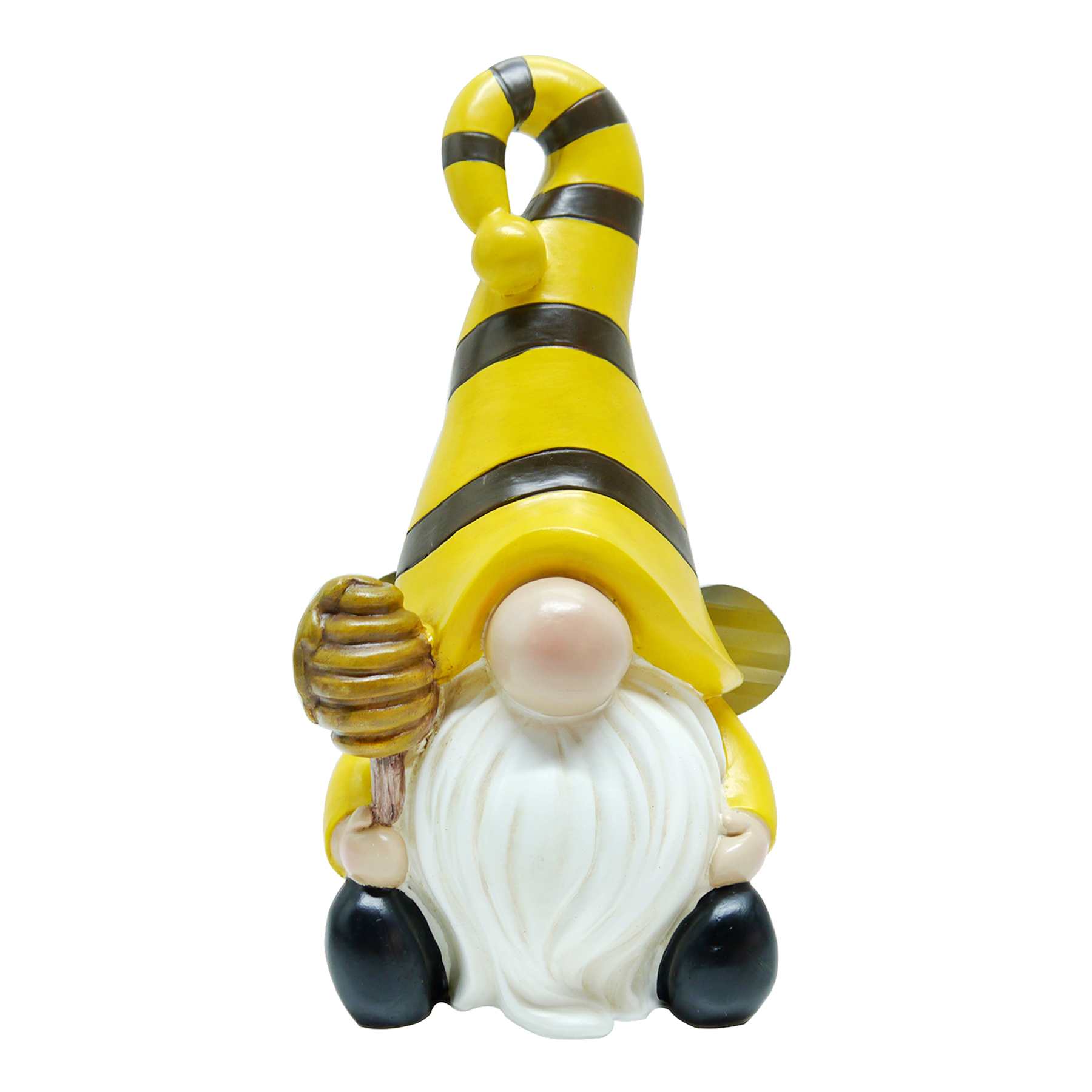Bee Gnome Outdoor Garden Statue, 12"