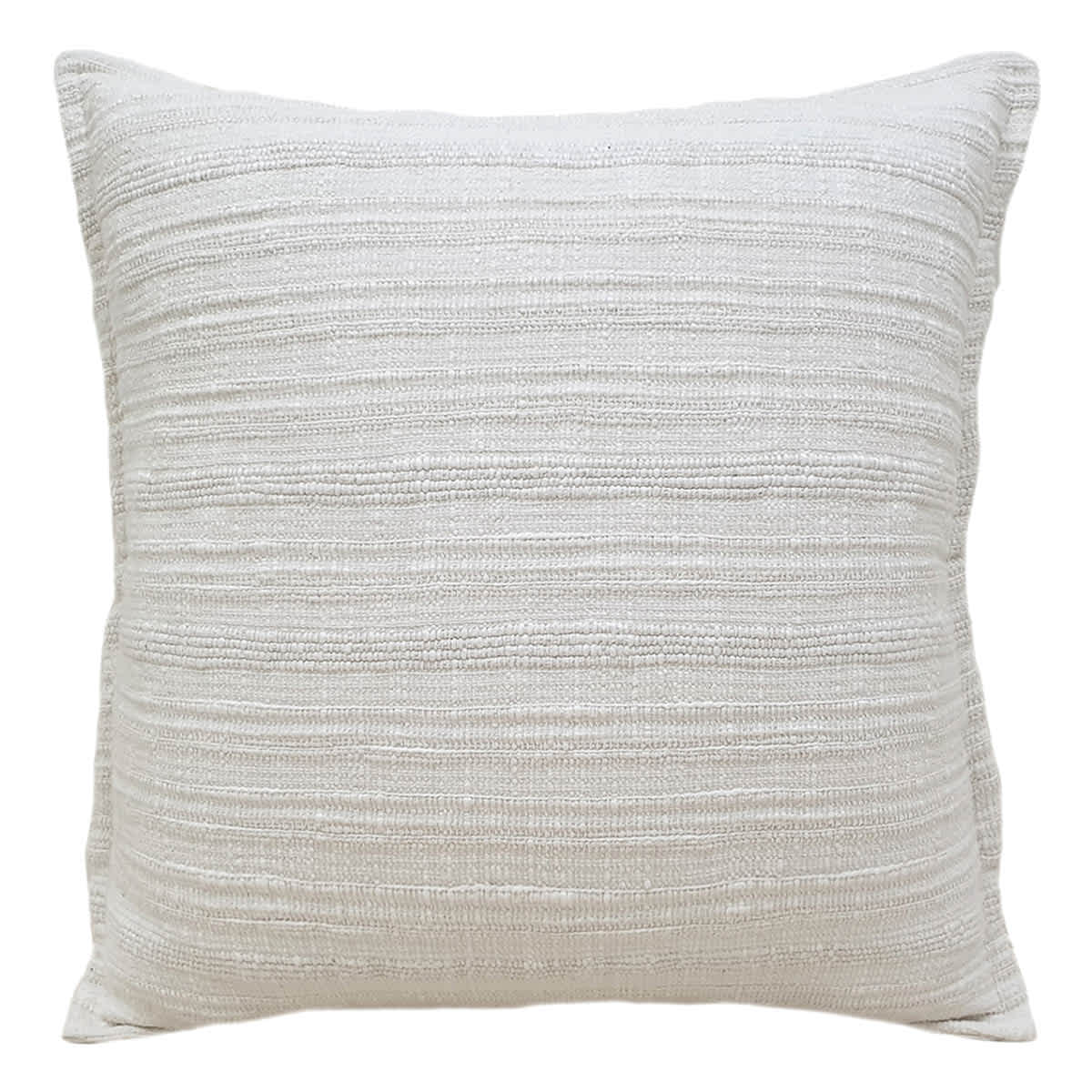 Honeybloom White Striped Slub Throw Pillow, 18"