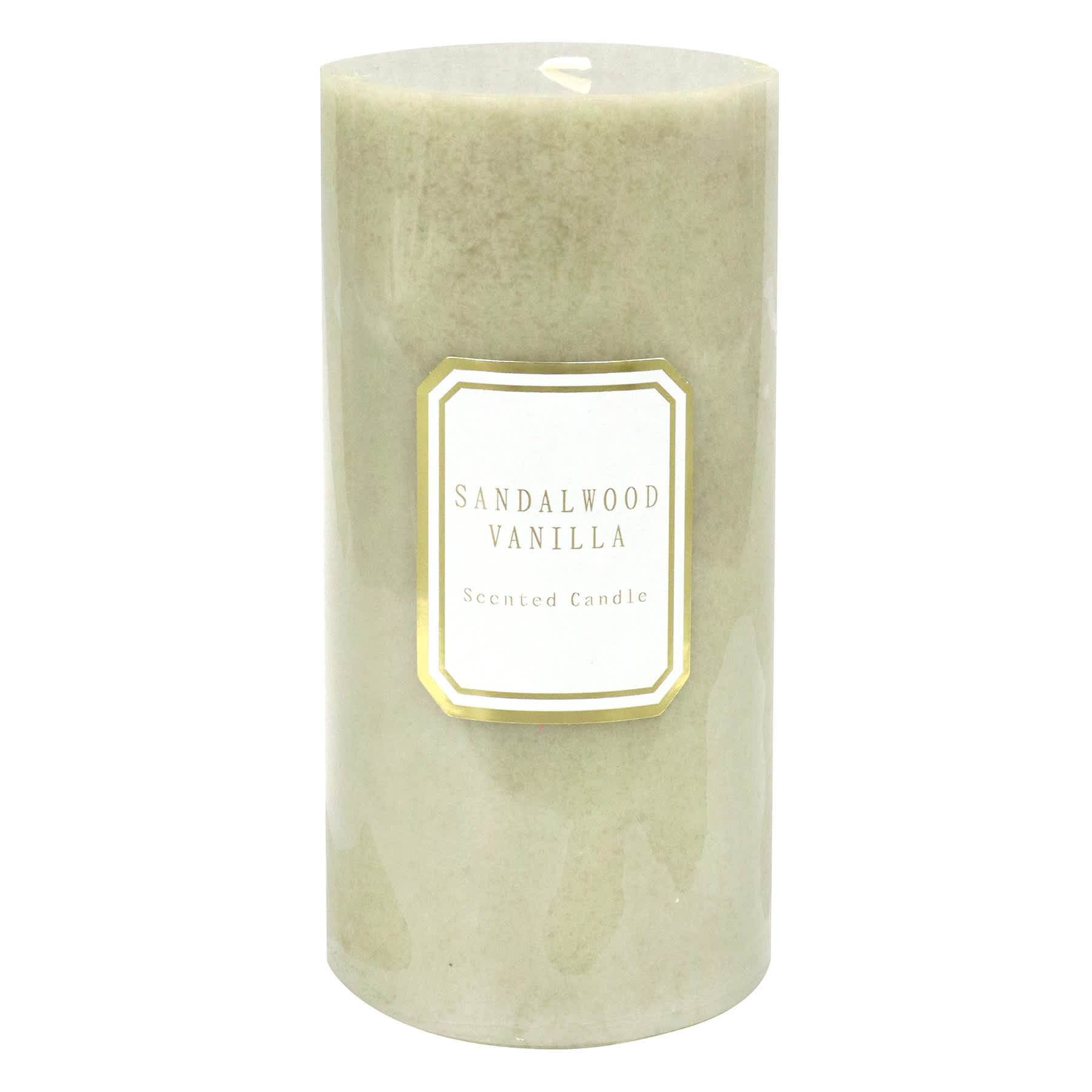 Providence Sandalwood Vanilla Scented Pillar Candle, 3x6