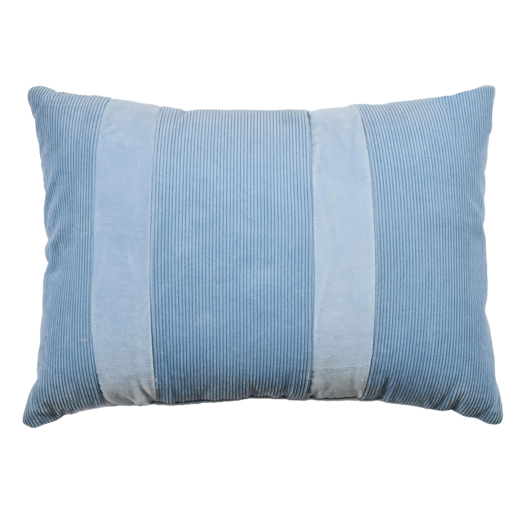 Providence Light Blue Corduroy Velvet Throw Pillow, 14x20