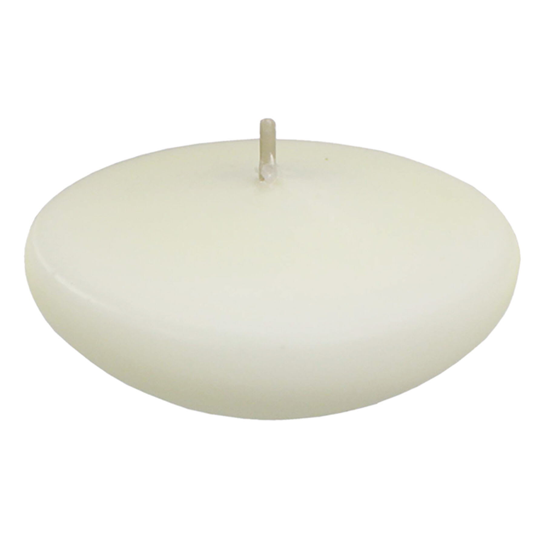 3-Pack Unscented Floating Overdip Candles, Ivory