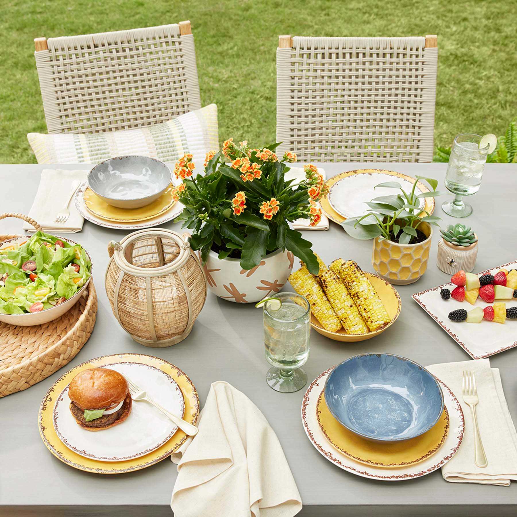 Honeybloom Yellow Melamine Salad Plate, 9"
