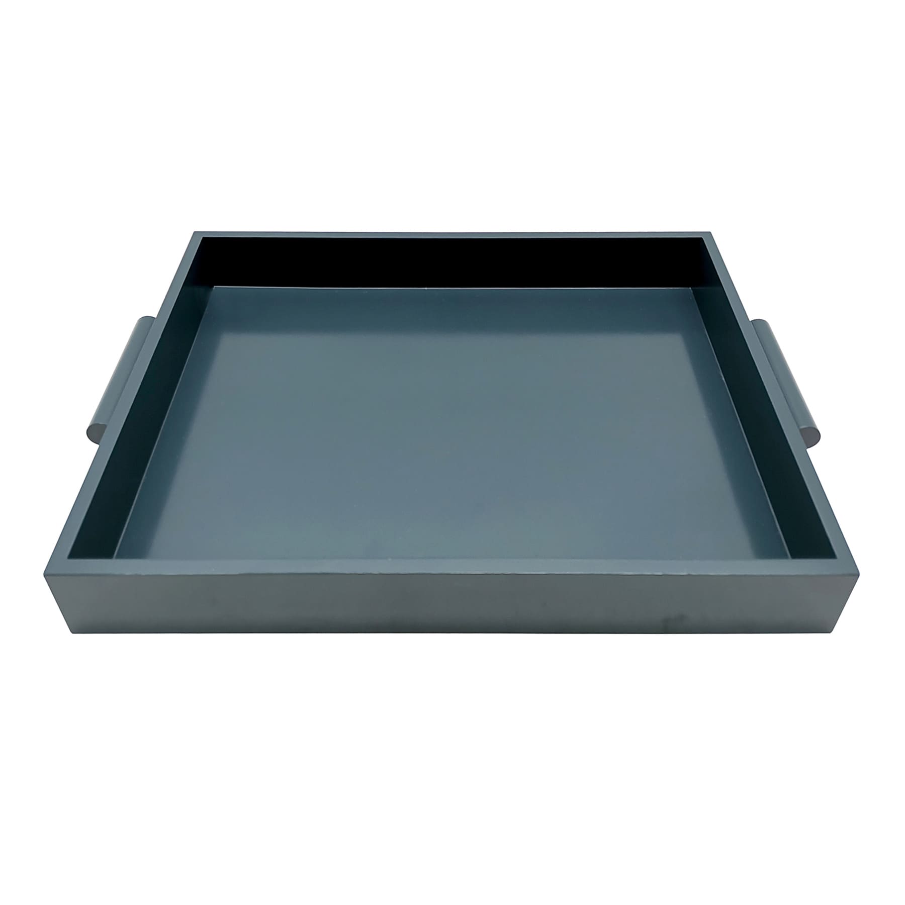 Tracey Boyd Teal Wood Tray, 17x12