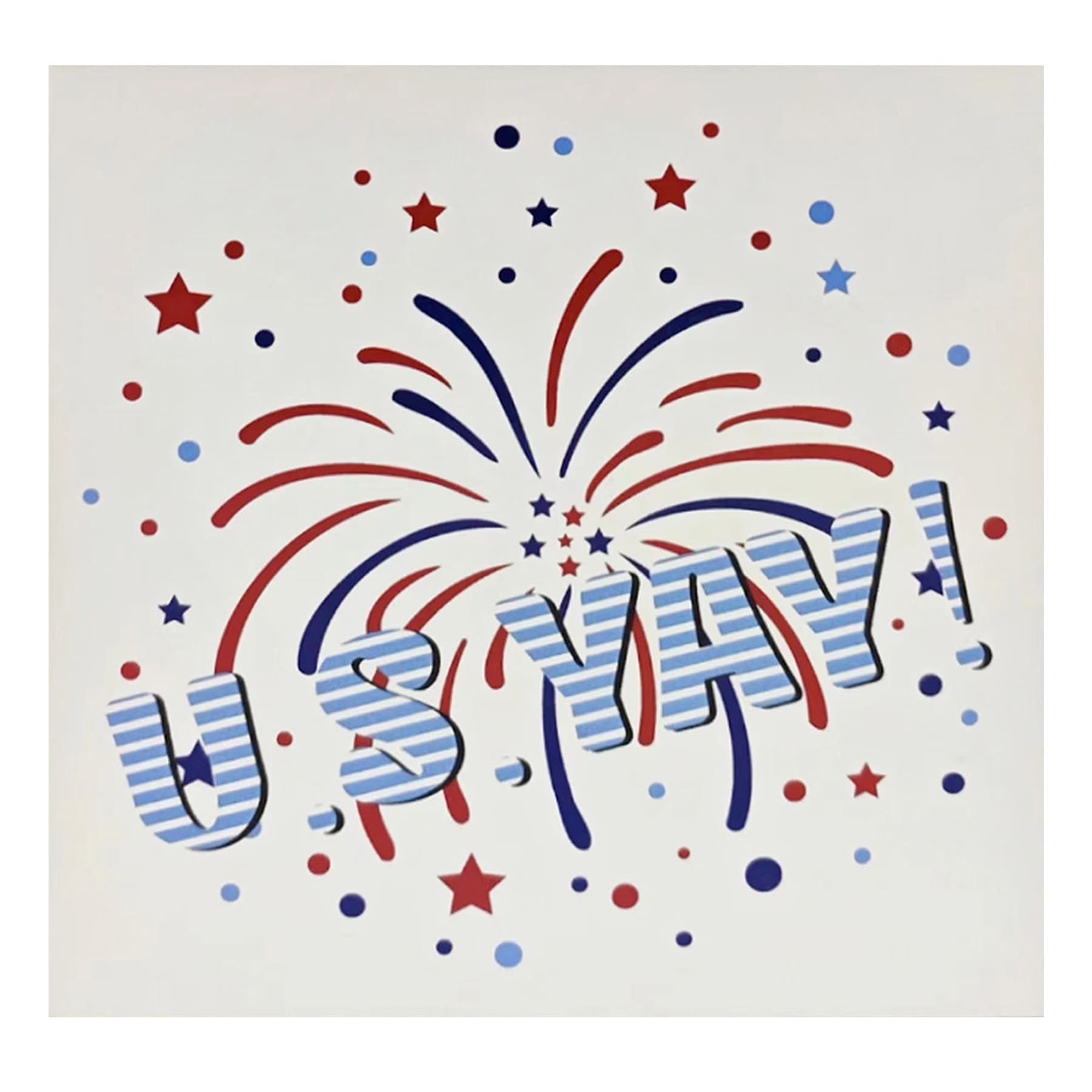 US-Yay Firework Tabletop Décor