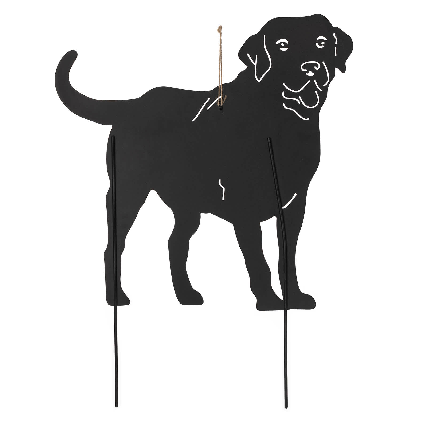 24In Standing Labrador Silhouette Stake