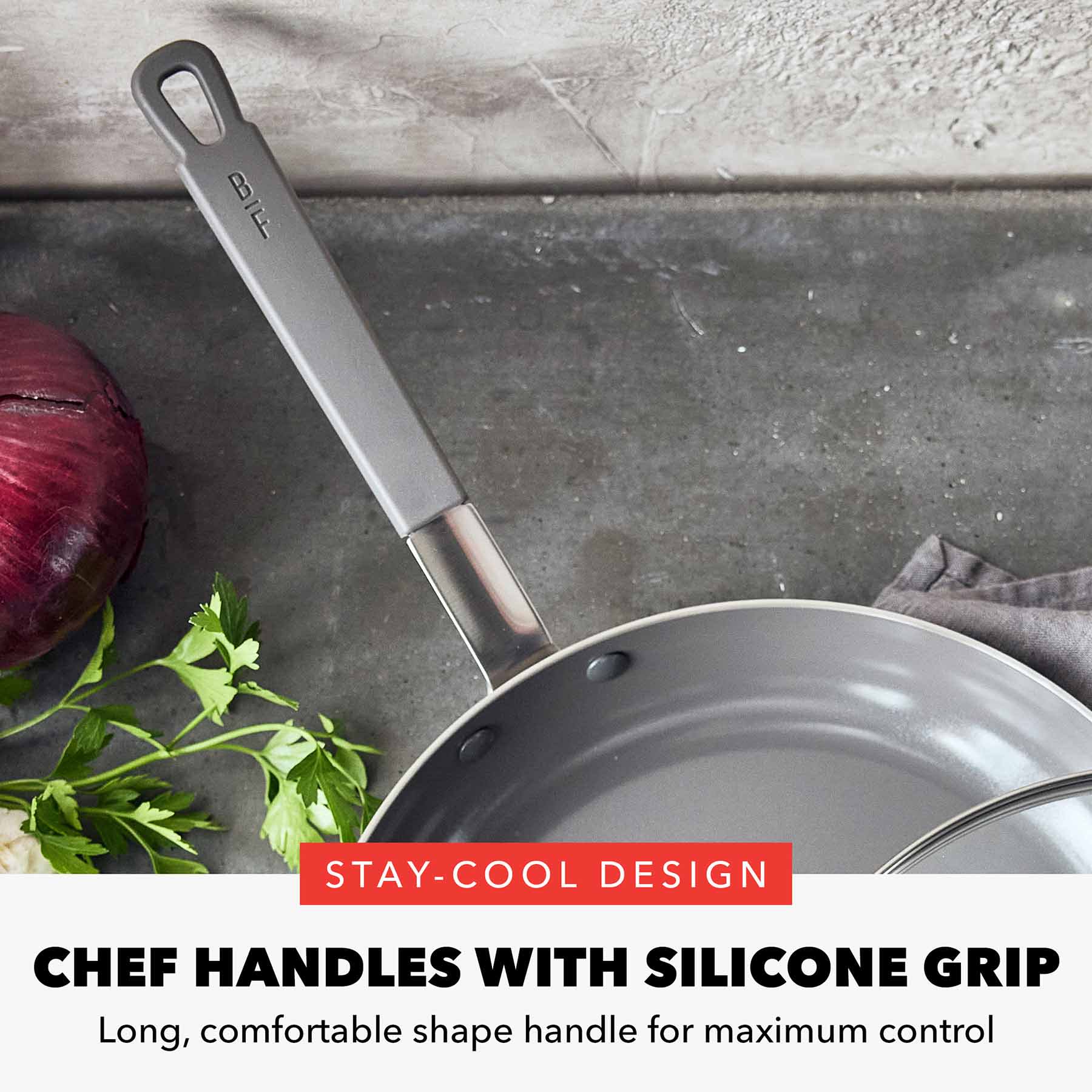 Bobby Flay 3-Ply Covered Frypan
