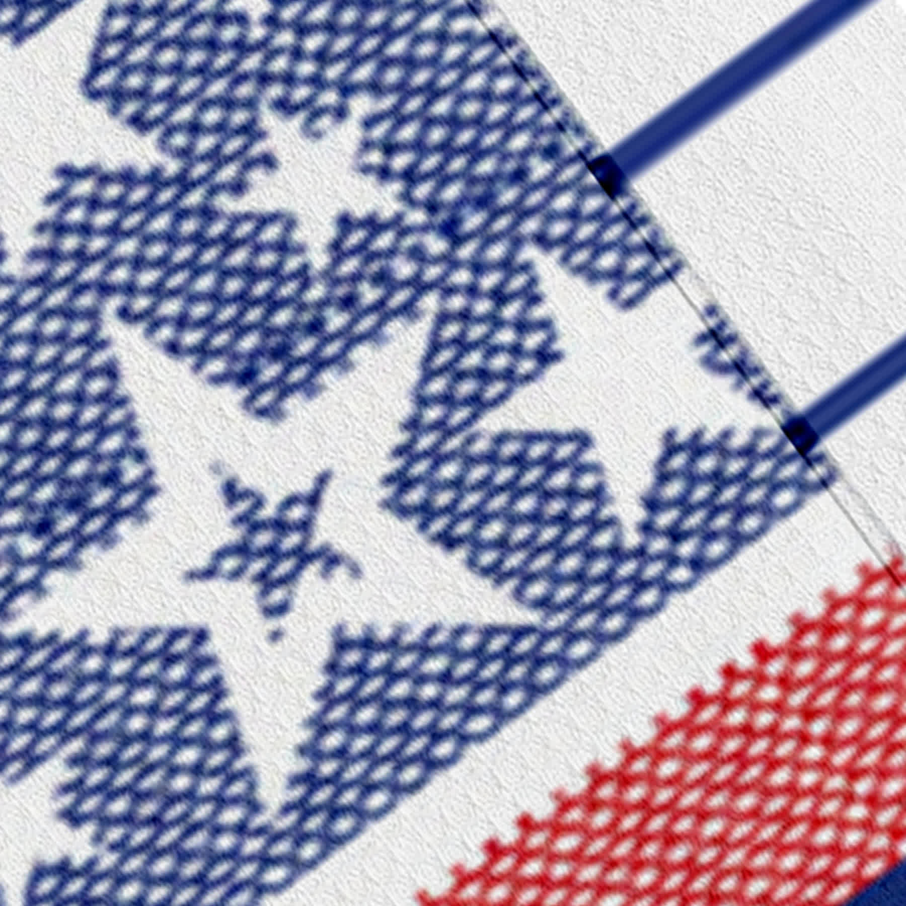 Patriotic Set of 2 Honeycomb Stars Kitchen Towels