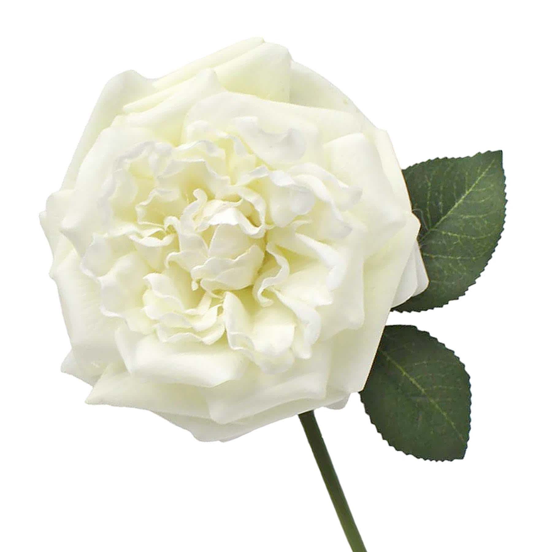 Willow Crossley White Real Touch Rose Floral Pick, 12"