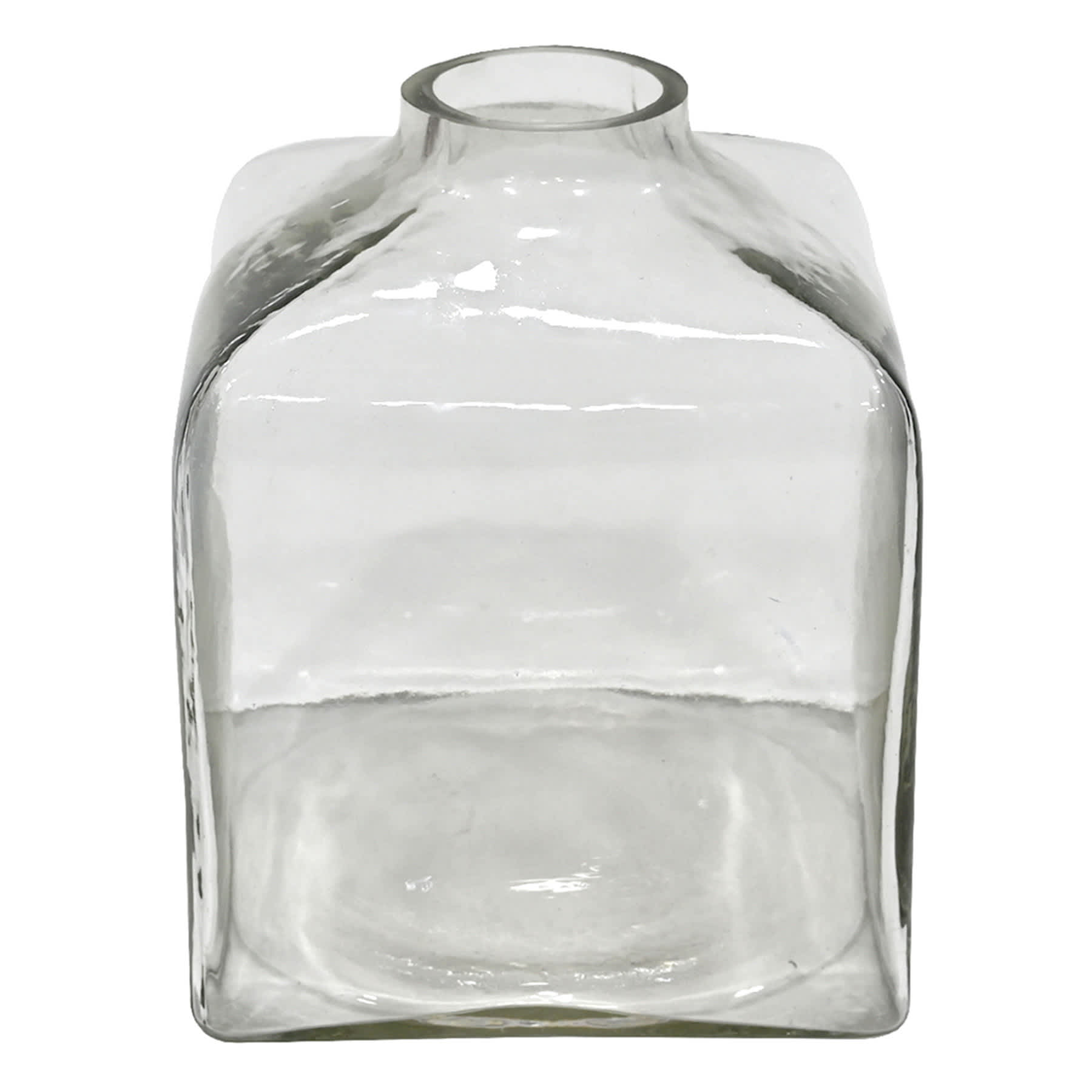Square Glass Vase, 8.5"