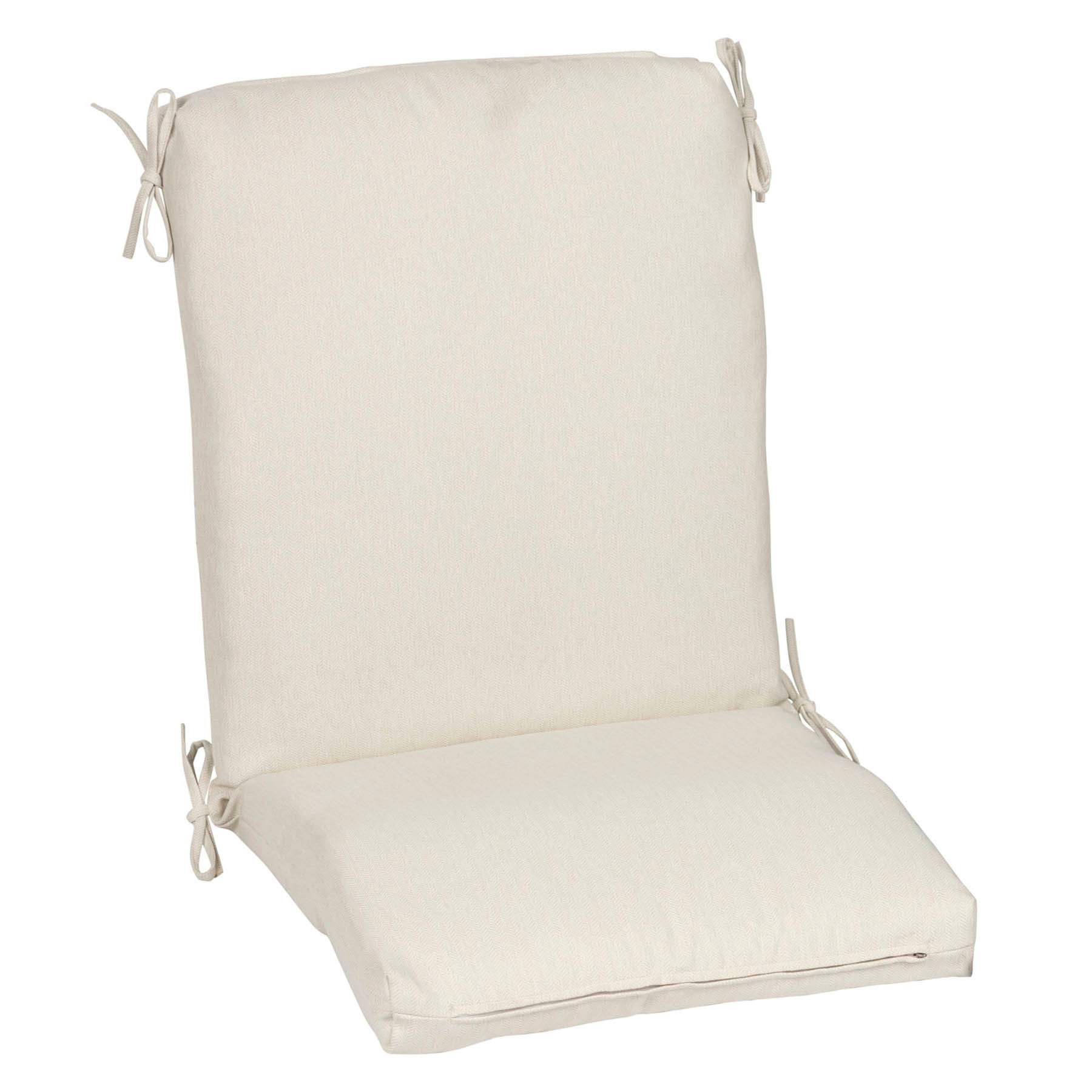 Tristan Heather White Premium Outdoor Hinged Cushion