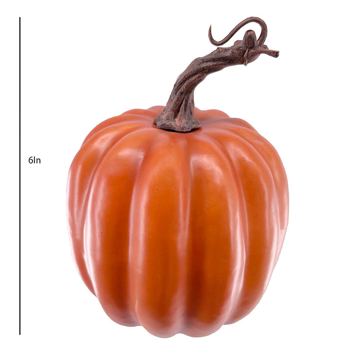 Orange Foam Pumpkin, 6"