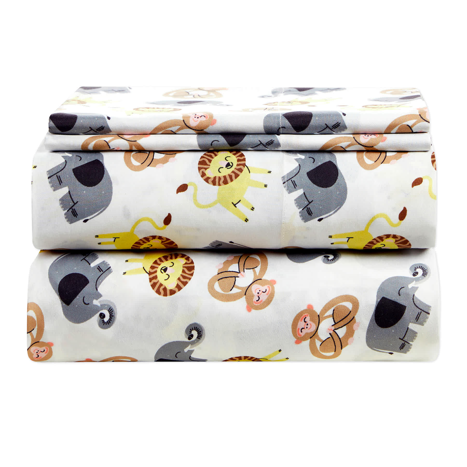 Tiny Dreamers 4-Piece At the Zoo Sheet Set, Full