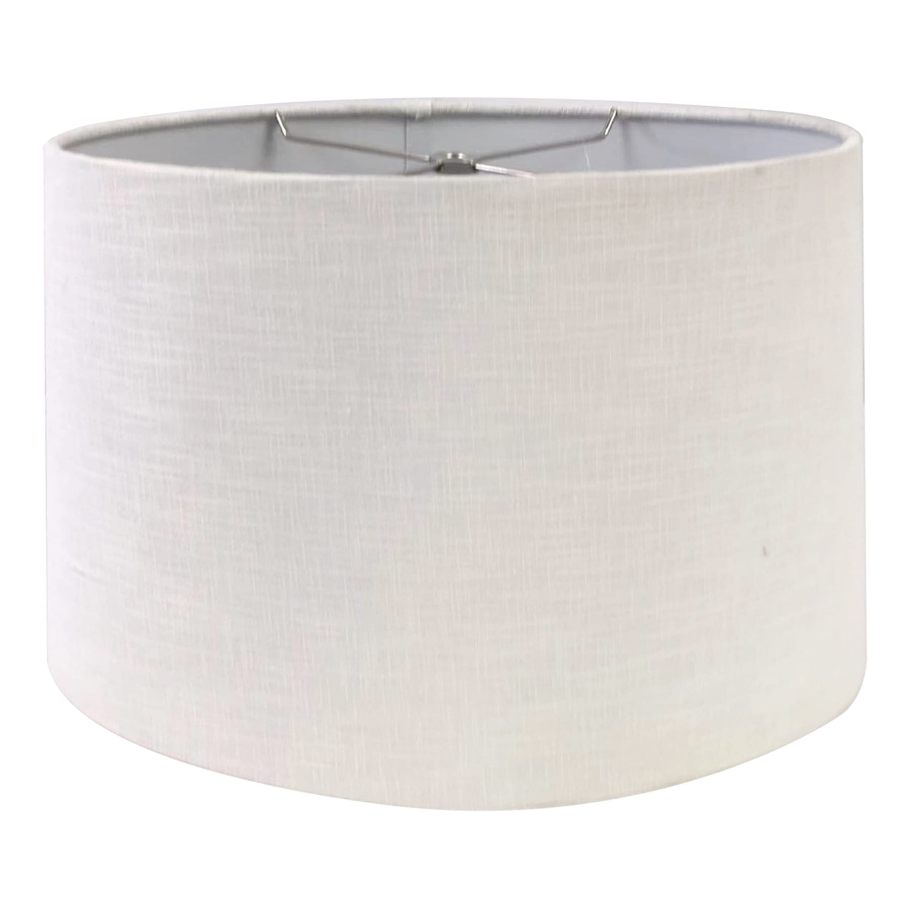 Off-White Oval Medium Table Lamp Shade, 9x14x9