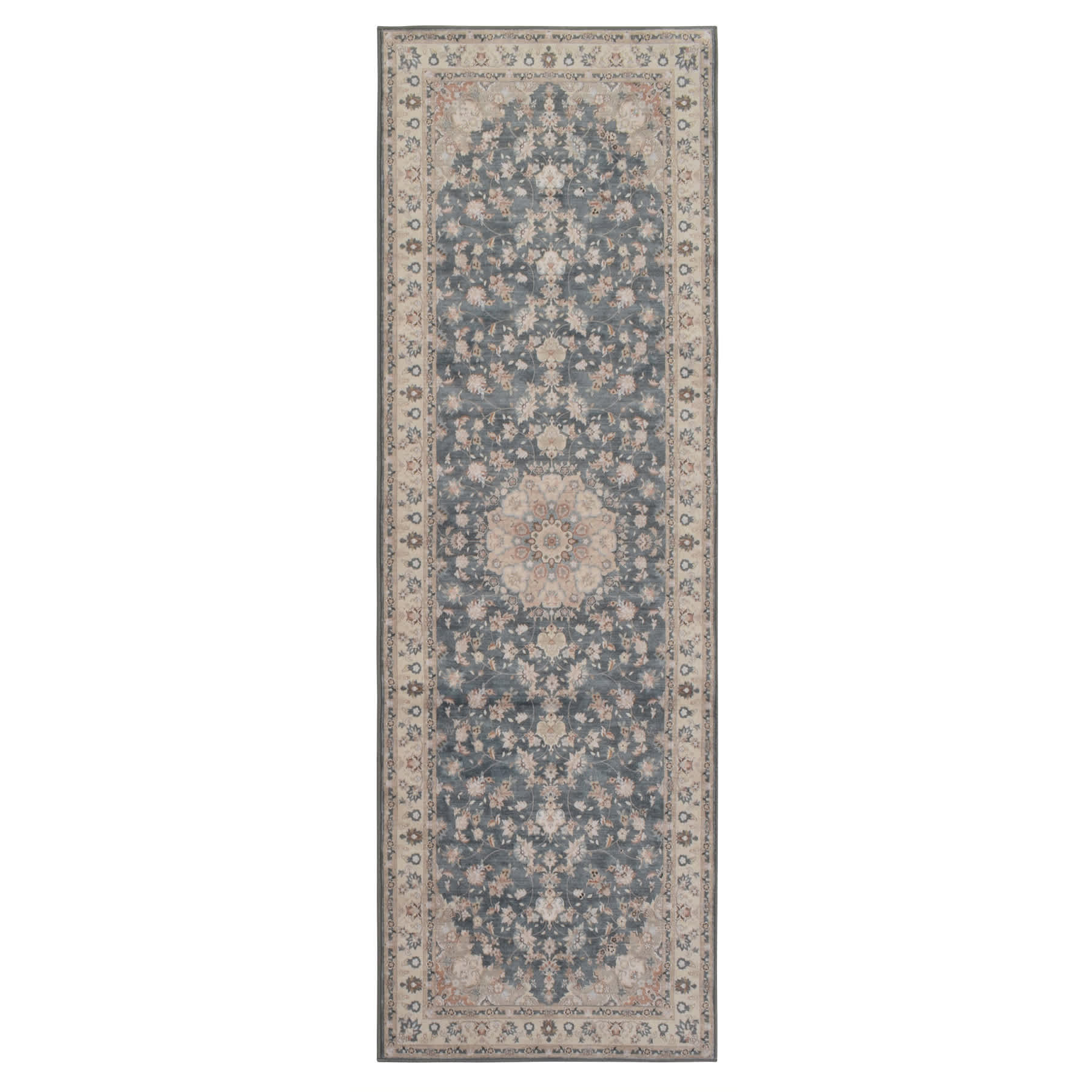 Blue Dove Medallion Runner, 2x6