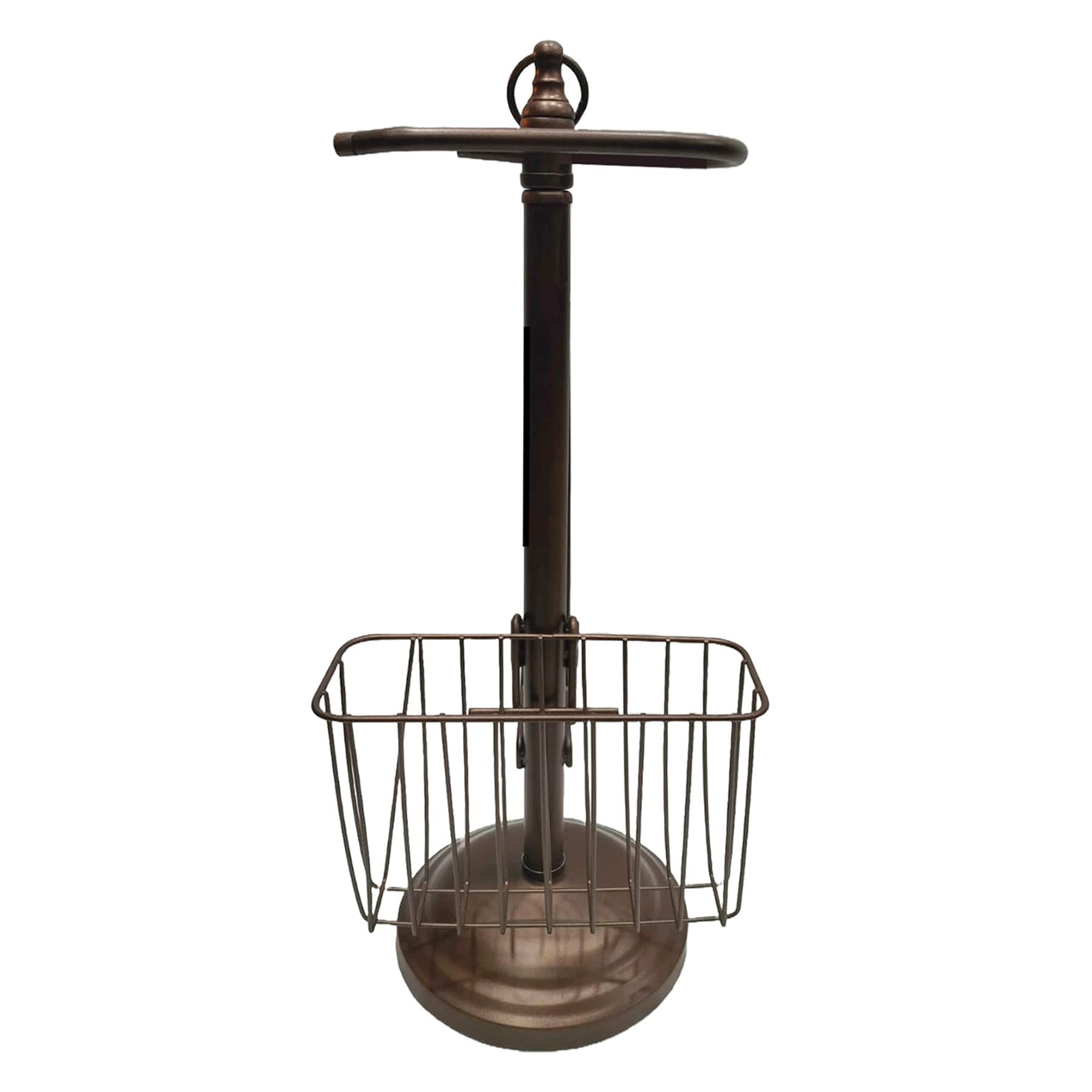 Eloise Oil Rubbed Bronze Standing Toilet Paper Holder with Storage